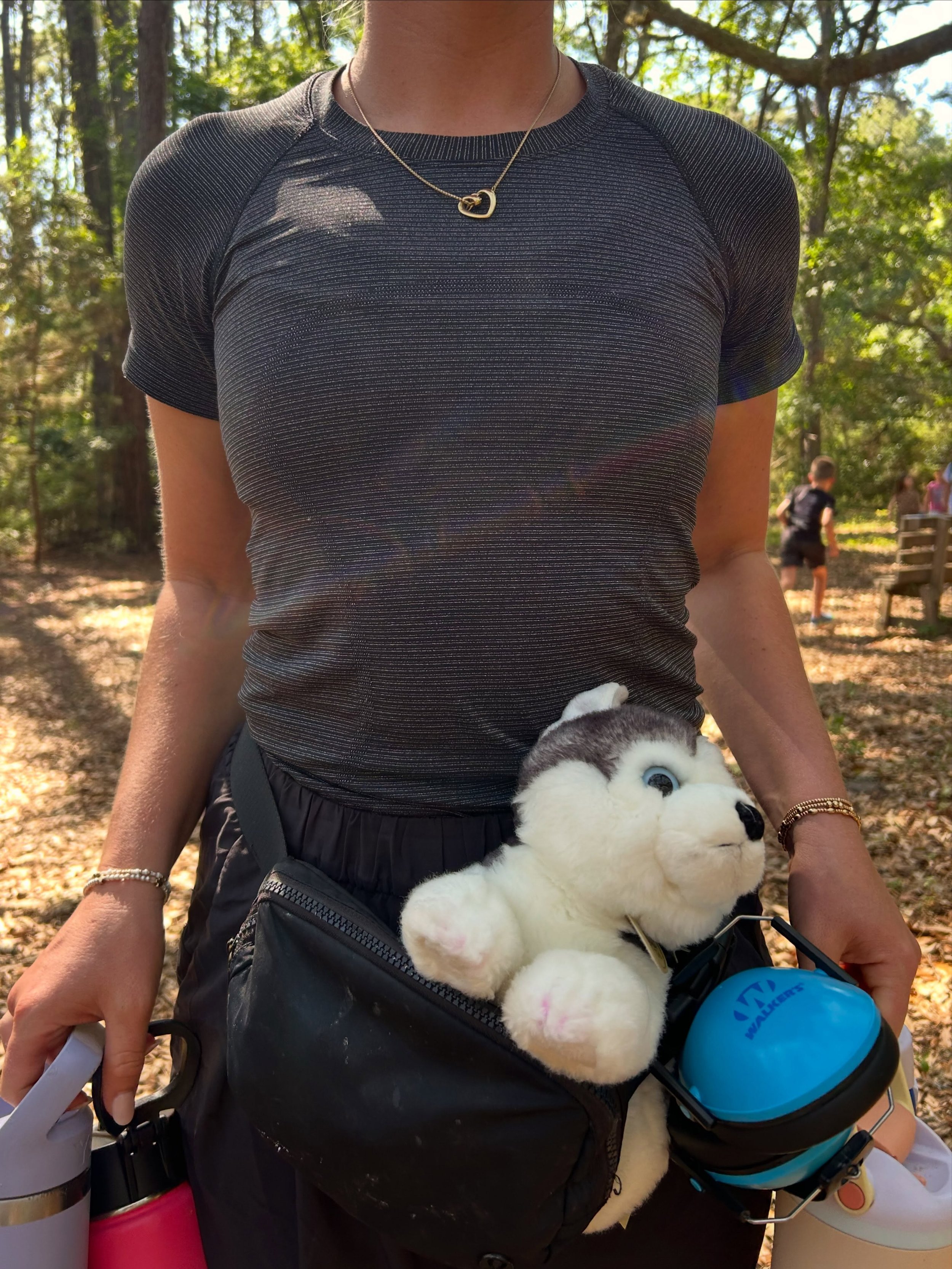Headed into group like&hellip; 👀🥾☀️

With us today we have: 

- A stuffie because one of our kiddos needed a comfort item today. 

- Noise canceling headphones for sensory support on louder trail days.

- Water bottles because hydration is regulati