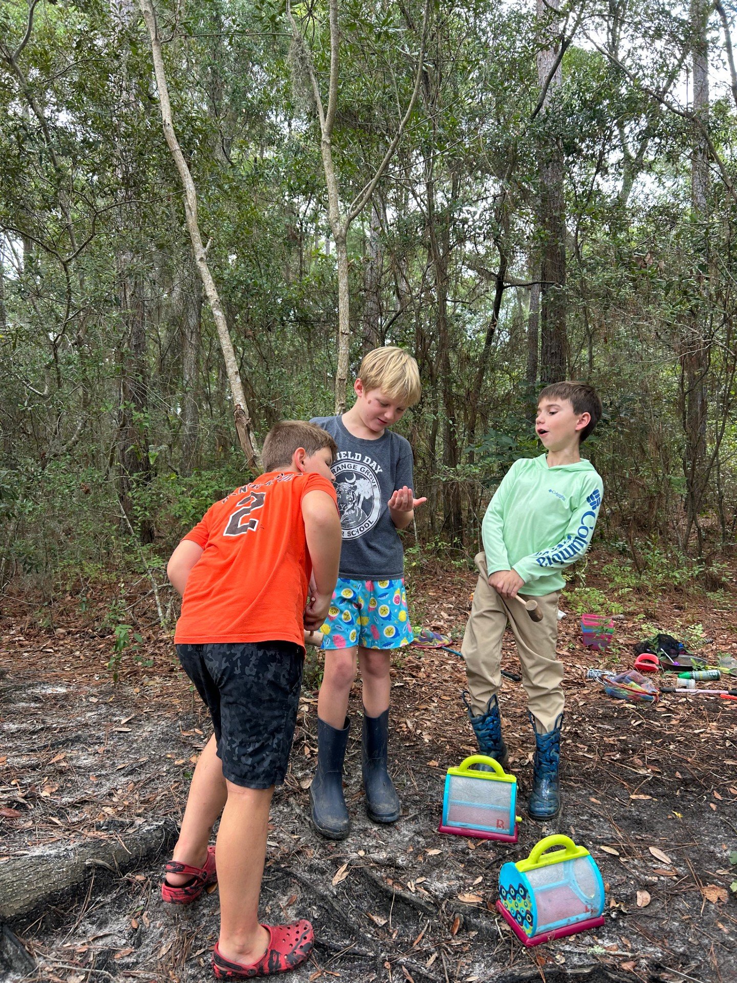 This group has been on a mission for weeks now: find the snails. 🐌

What started with one kid noticing something in the leaves turned into all three of them working as a team, splitting up the search, comparing notes, cheering each other on.

This i
