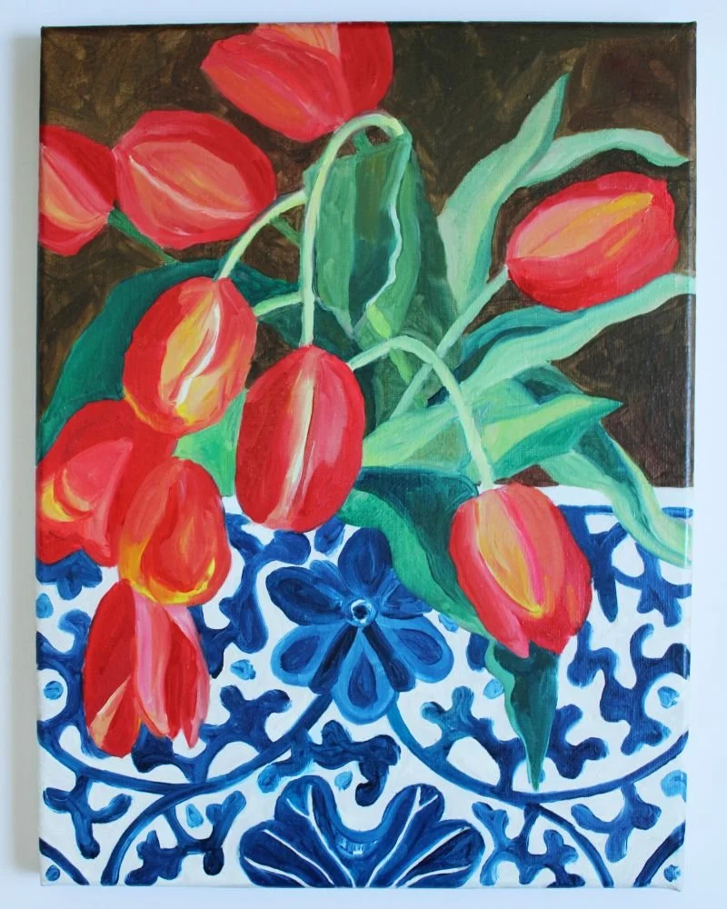 Red Tulips in a Patterned Vase.jpg