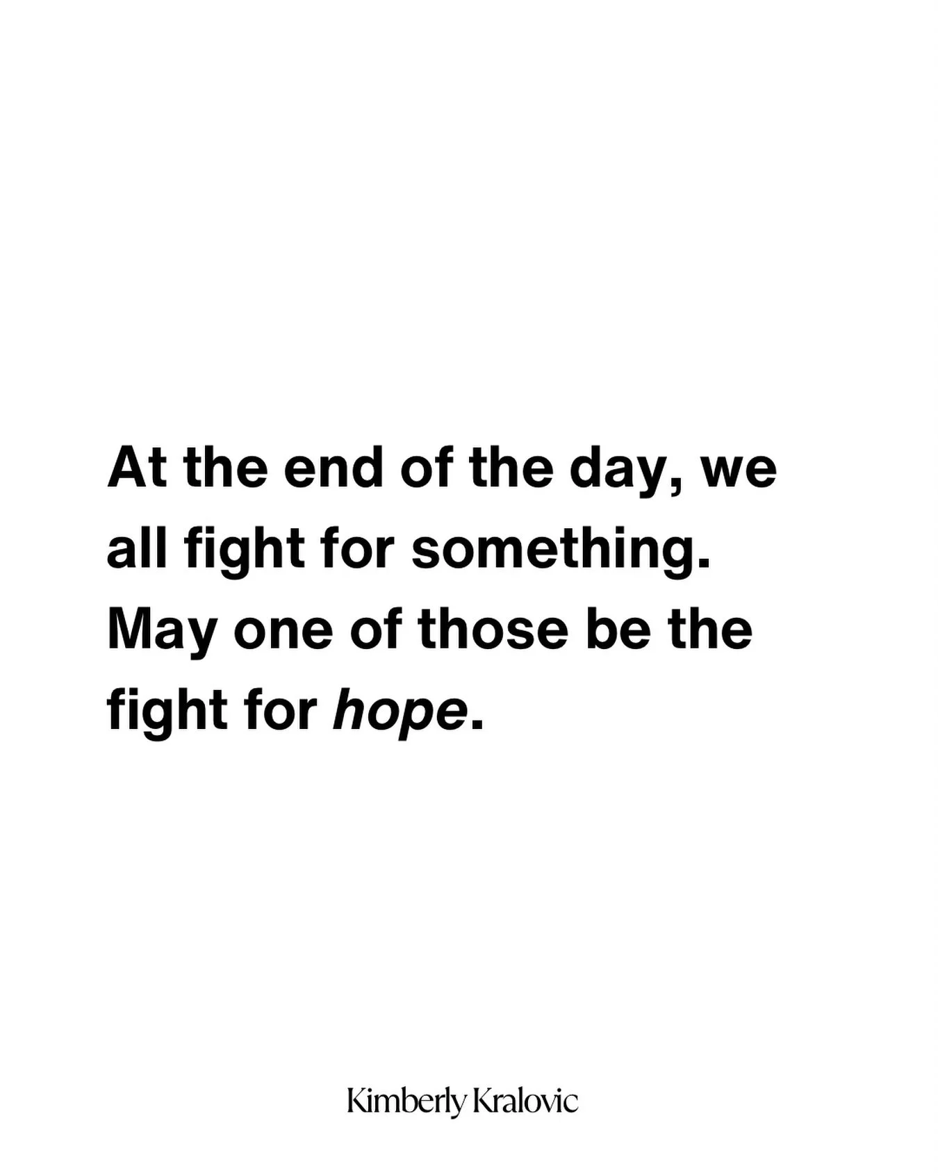 At the end of the day, we all fight for something. May one of those be the fight for hope. ✨🙏🏼

Did you need this today??

Save this for later! ❤️