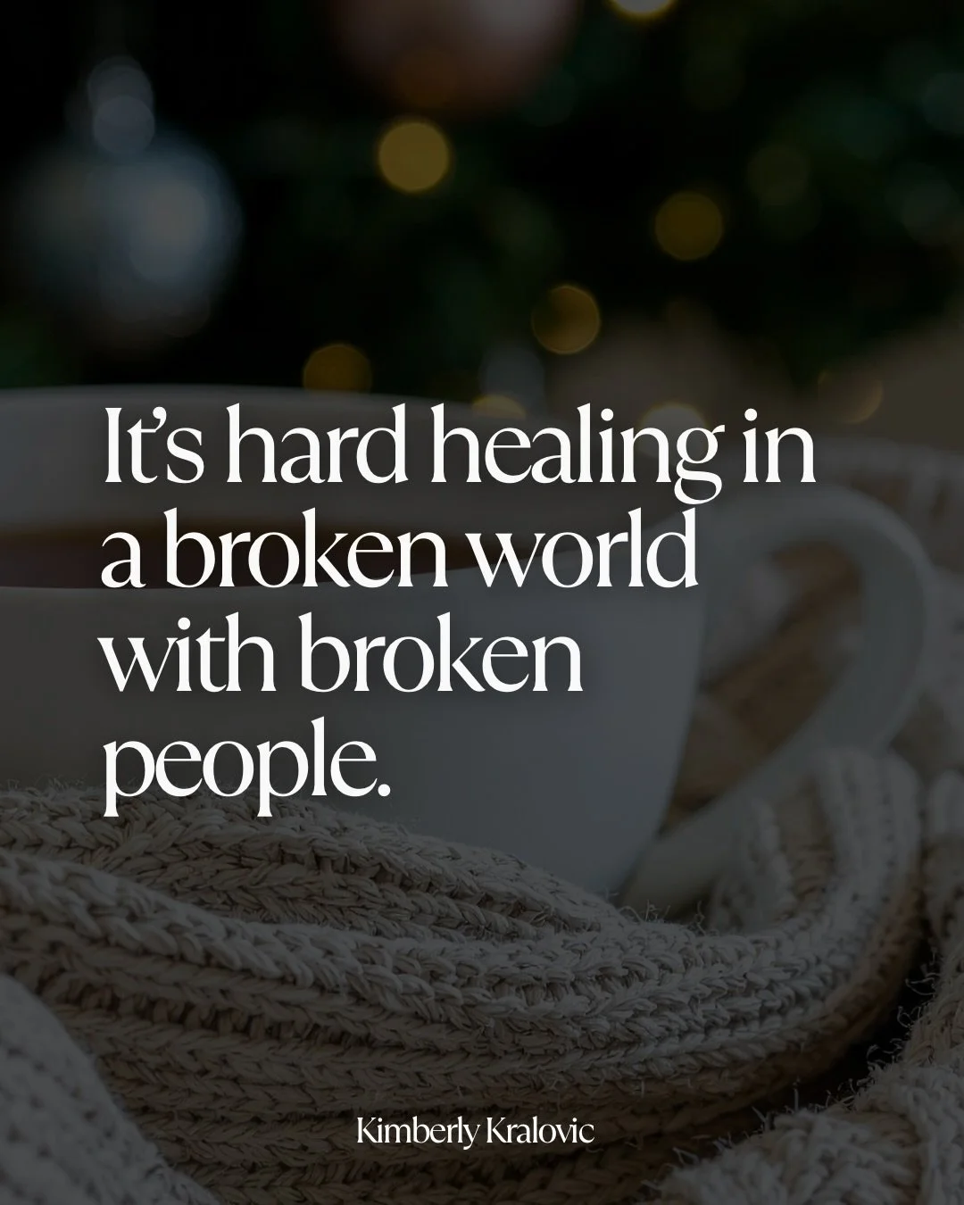 It&rsquo;s hard healing in a broken world with broken people, carrying wounds beyond our control. ✨

But with our tender hearts and tired bodies, we can go on, one step at a time.

The body certainly keeps score. But God? He can renew and restore our