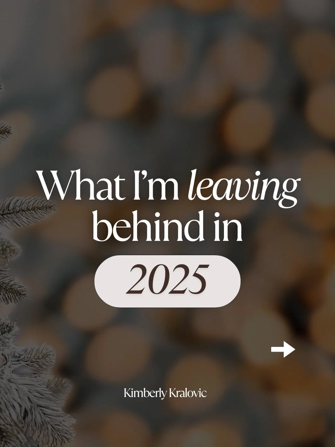 There are so many things I could say about this past year&hellip;

But when I look back on the positives and negatives, these come to mind. 

What are you leaving behind in 2025? ✨