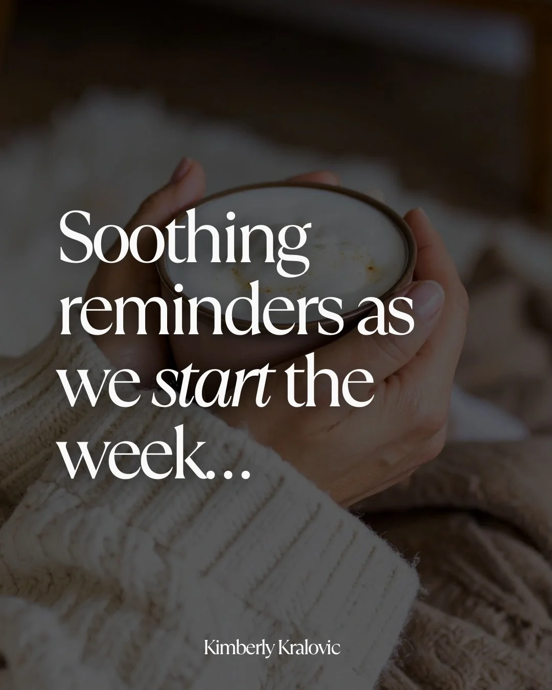 Here are some soothing reminders as we start the week&hellip; 🙏🏼

We have permission to rest; permission to exhale. 

Whatever comes, we can take our next best steps. ✨

Which one spoke to you today? Share with a friend! 🙌🏼