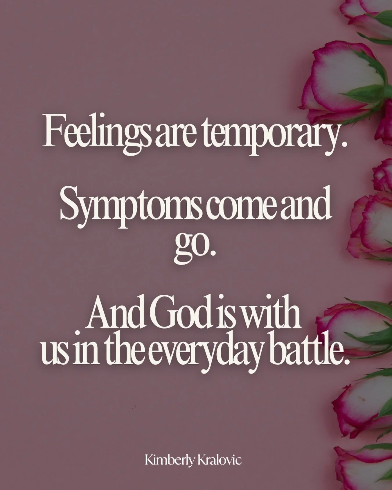 If you're feeling defeated today&hellip;

May you feel comforted.
May you feel loved.
May you feel hope.

Because He&rsquo;s always with us in the everyday battle.✨

Save this for later! 🙌🏼