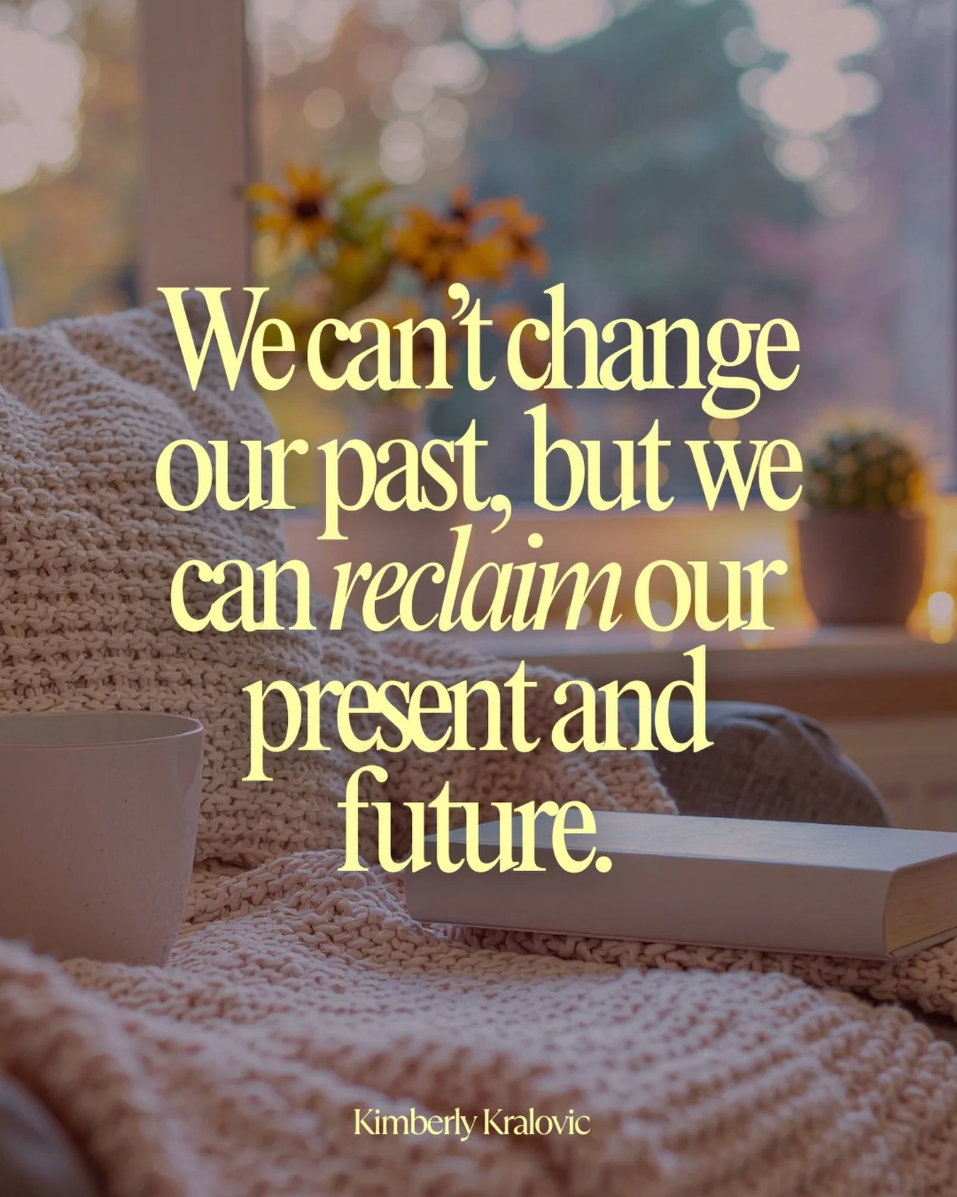 We can&rsquo;t change our past, but we can reclaim our present and future. 🫶🏼

With God&rsquo;s help, amen. 🙏🏻❤️

Did you need this today? ☀️🙌🏼