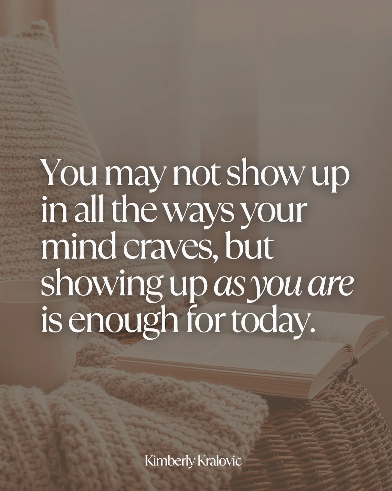 For the one who needs this reminder today! 🙏🏻❤️

You may not show up in all the ways your mind craves, but showing up as you are is enough for today. 🫶🏼

Share with a friend! 🙌🏻