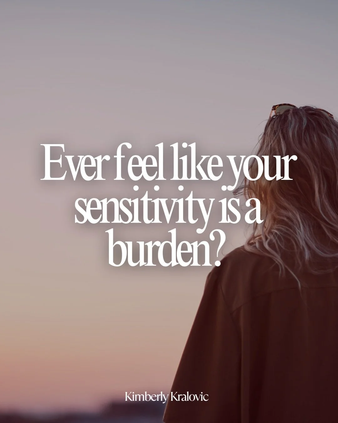 Ever feel like your sensitivity is a burden?✨

We often think being sensitive is a weakness, but it&rsquo;s time to flip that narrative. 

Sensitivity means you have a deeper connection to the world, more empathy, and a unique perspective that others