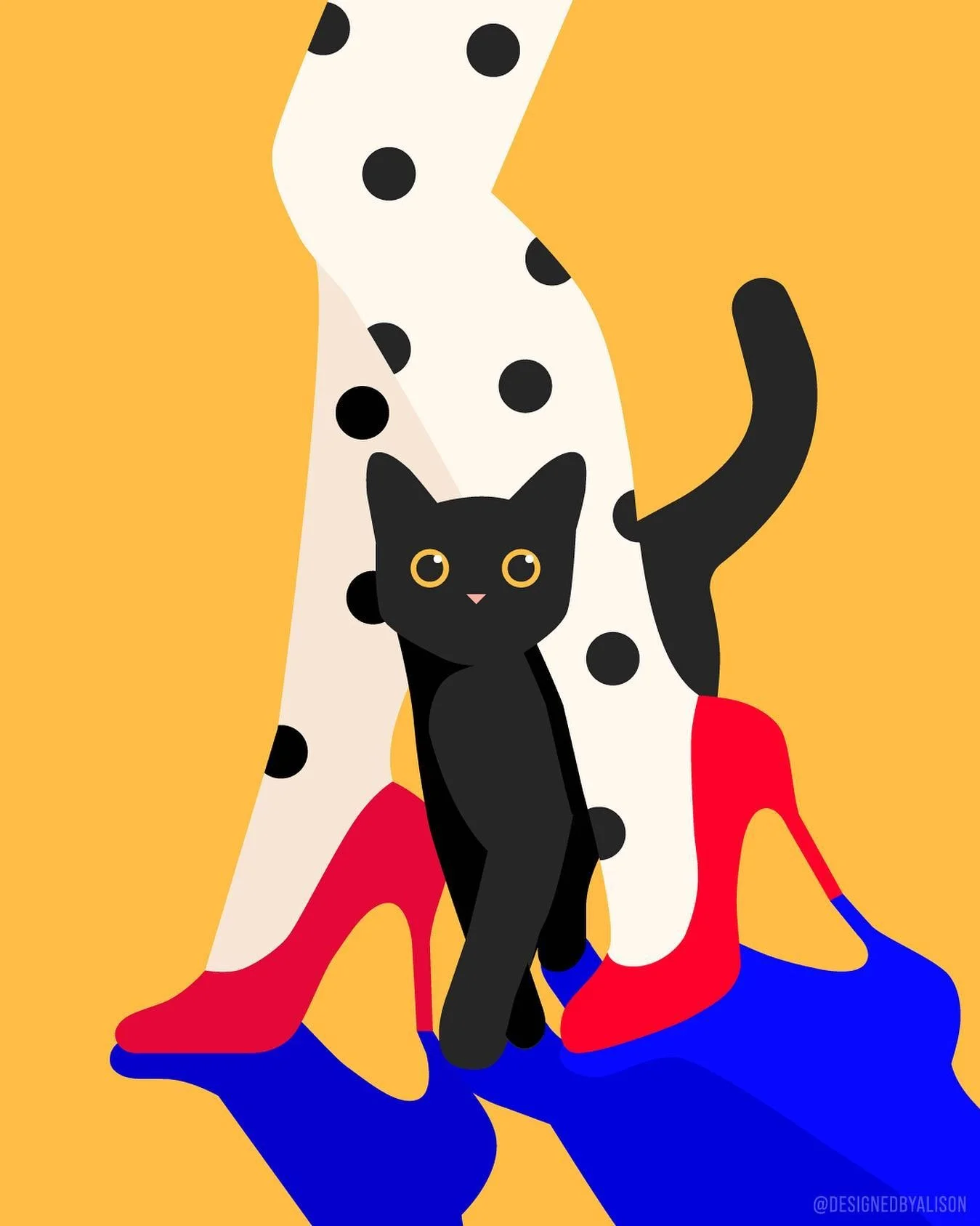 🐈&zwj;⬛👠
-
#illustrationoftheday #womenofillustration #illustrationgram #illustrationwork #illustrationdesign #weloveillustration #ladieswhodesign #graphicdesigndaily #graphicdesignersclub #graphicdesign #animalillustration