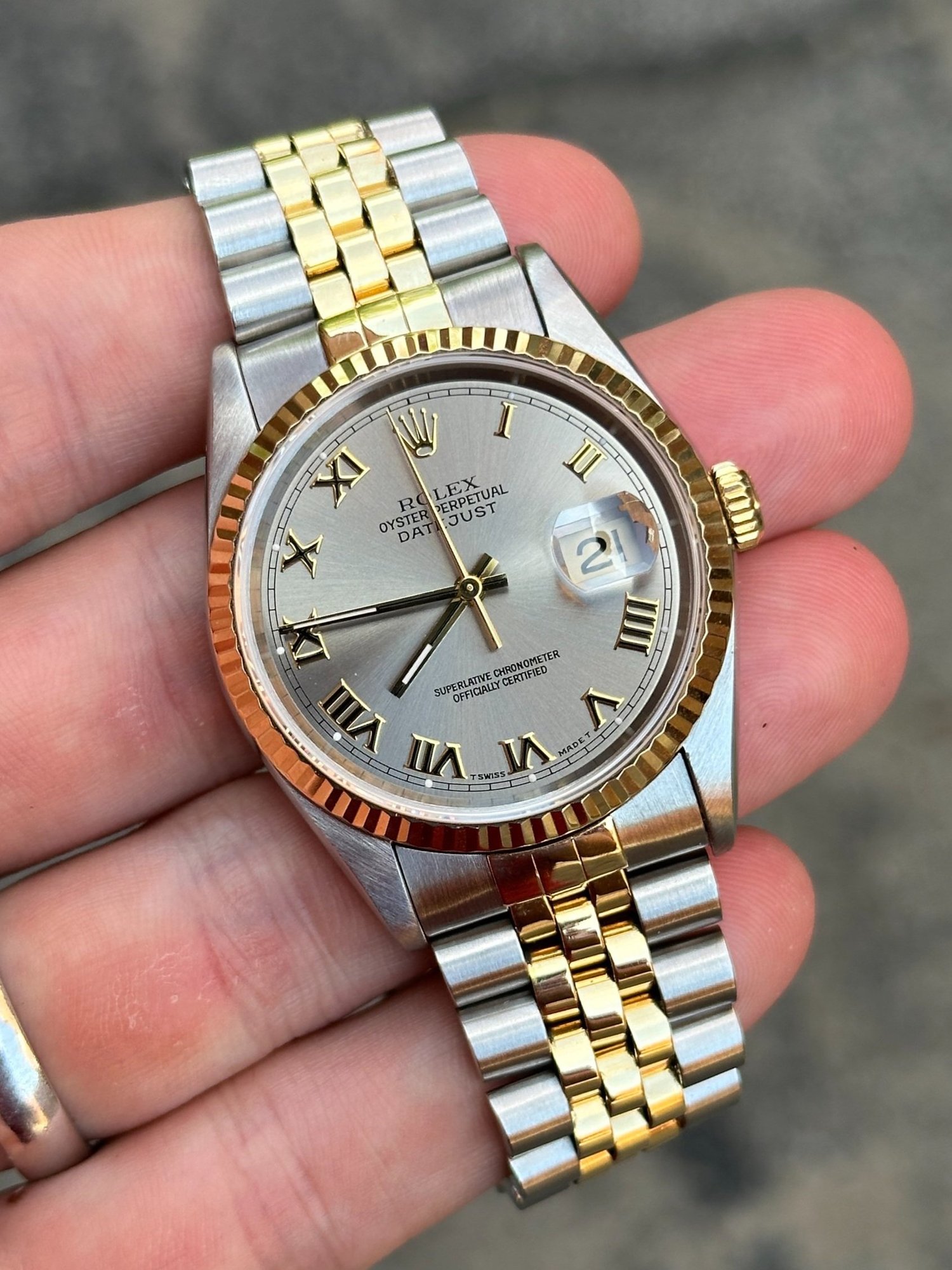 Rolex Datejust Two-Tone 16233 — Happy Hour Watch Company