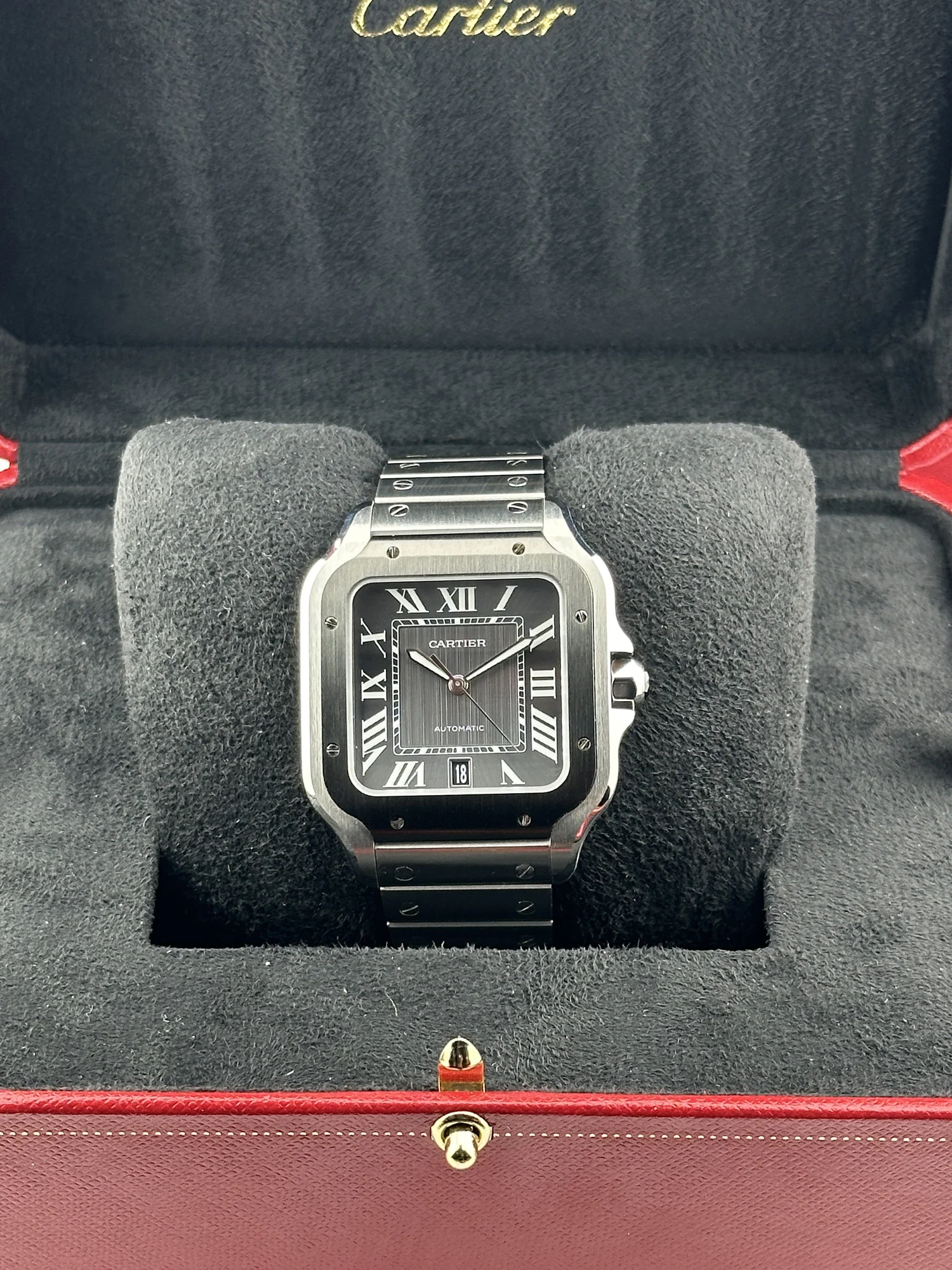 Cartier Santos de Cartier Large ADLC WSSA0037 — Happy Hour Watch