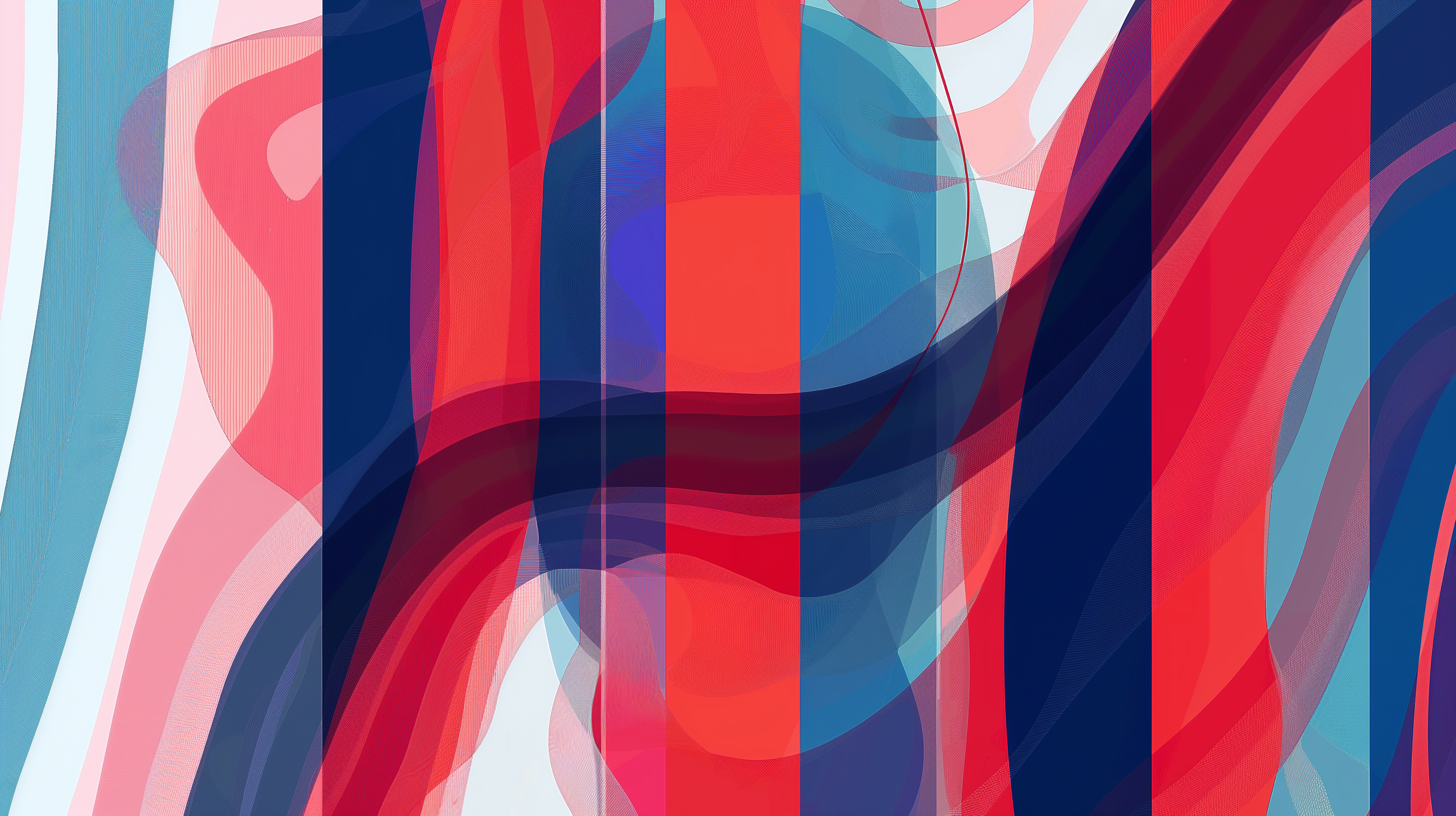 Rhythmic Currents:
Swirling lines and geometric shapes create an intricate web of movement in this piece. The colours vibrate against each other, giving a sensation of rhythm and momentum. It’s as though the artwork is caught in the ebb and flow of a