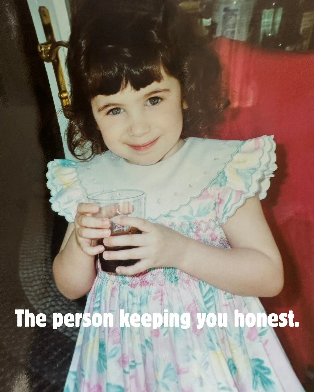 I love this trend. At its core, it humanizes us. This younger version holds creativity, joy, and sense of exploration. When we reconnect with them, it softens the inner critic and activates more self-compassion.

This also feels like a fitting opport