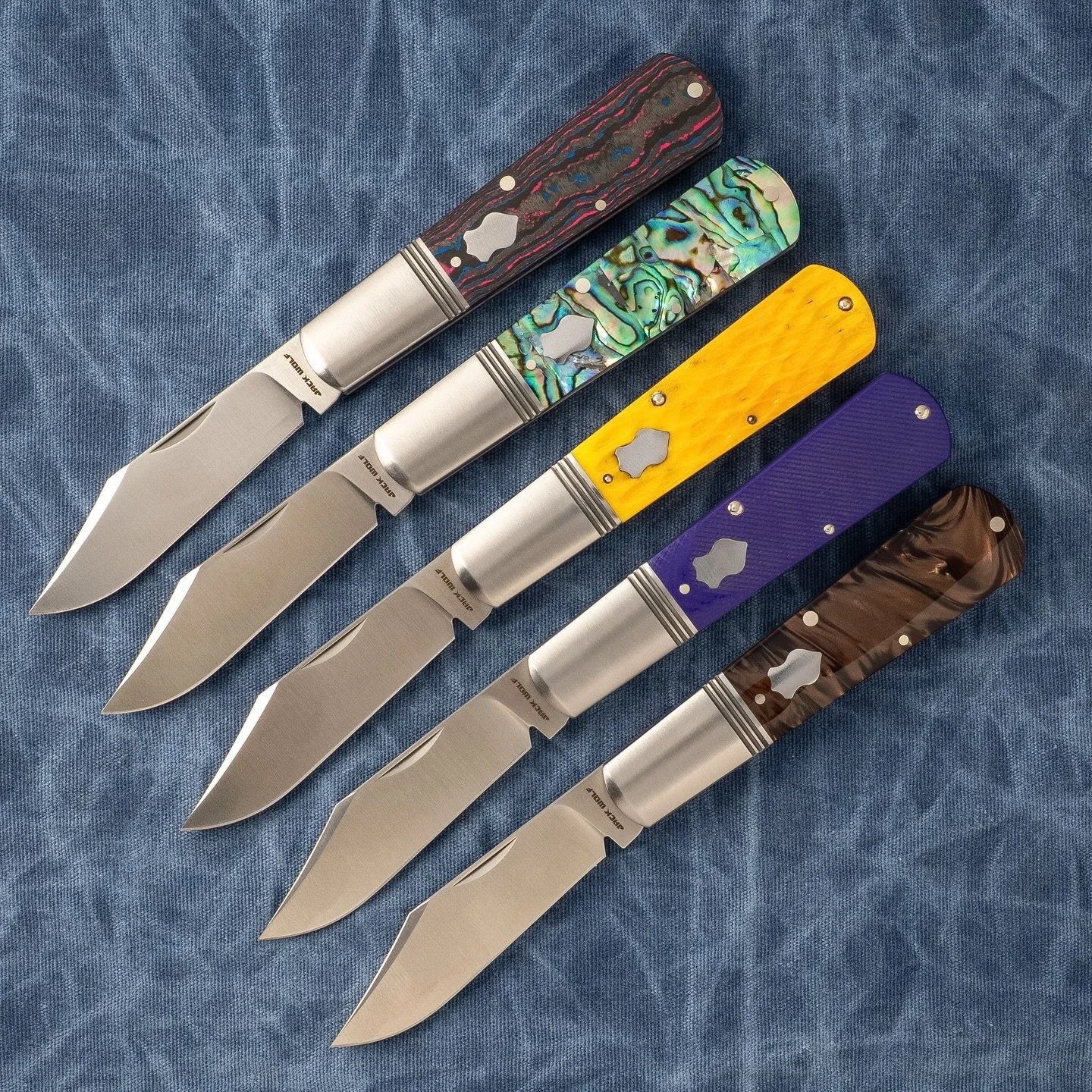 New @jackwolfknives Gateway Barlow. Available at Trapper Jon&rsquo;s next week, Friday the 20th. 
#jackwolfknives #barlow