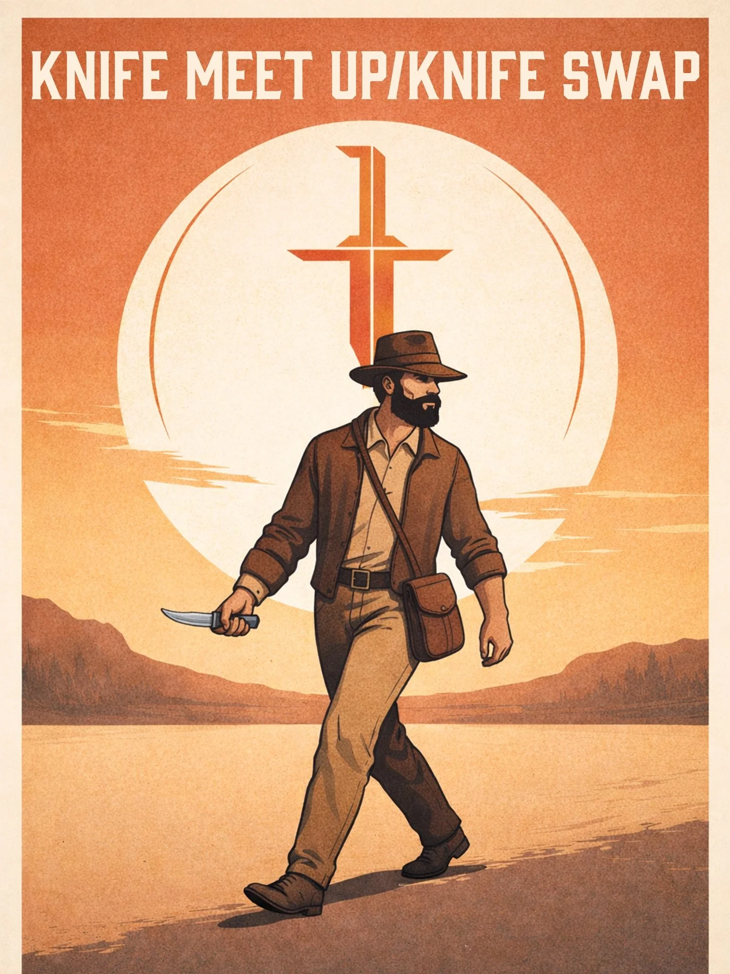 We&rsquo;re hosting our first knife meetup.
Everyone&rsquo;s welcome. Come talk knives, trade, buy, sell, and hang out with other collectors. 
Saturday, March 14 from 11-5

I know trapper Jon is alone in the poster. He&rsquo;s just waiting for everyo