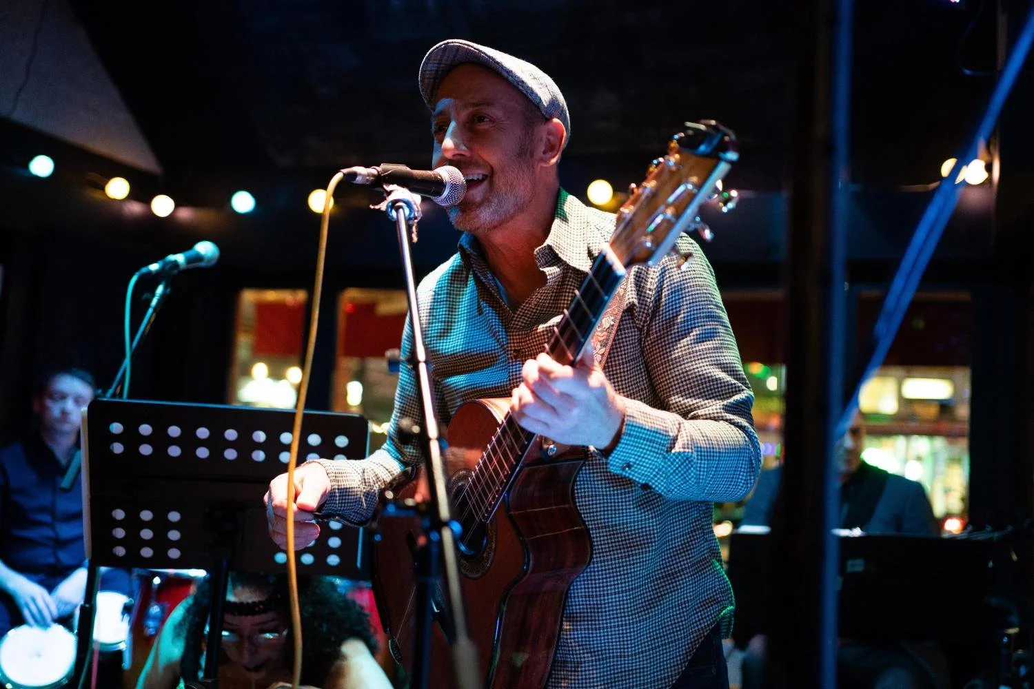 Josh playing at Bossa