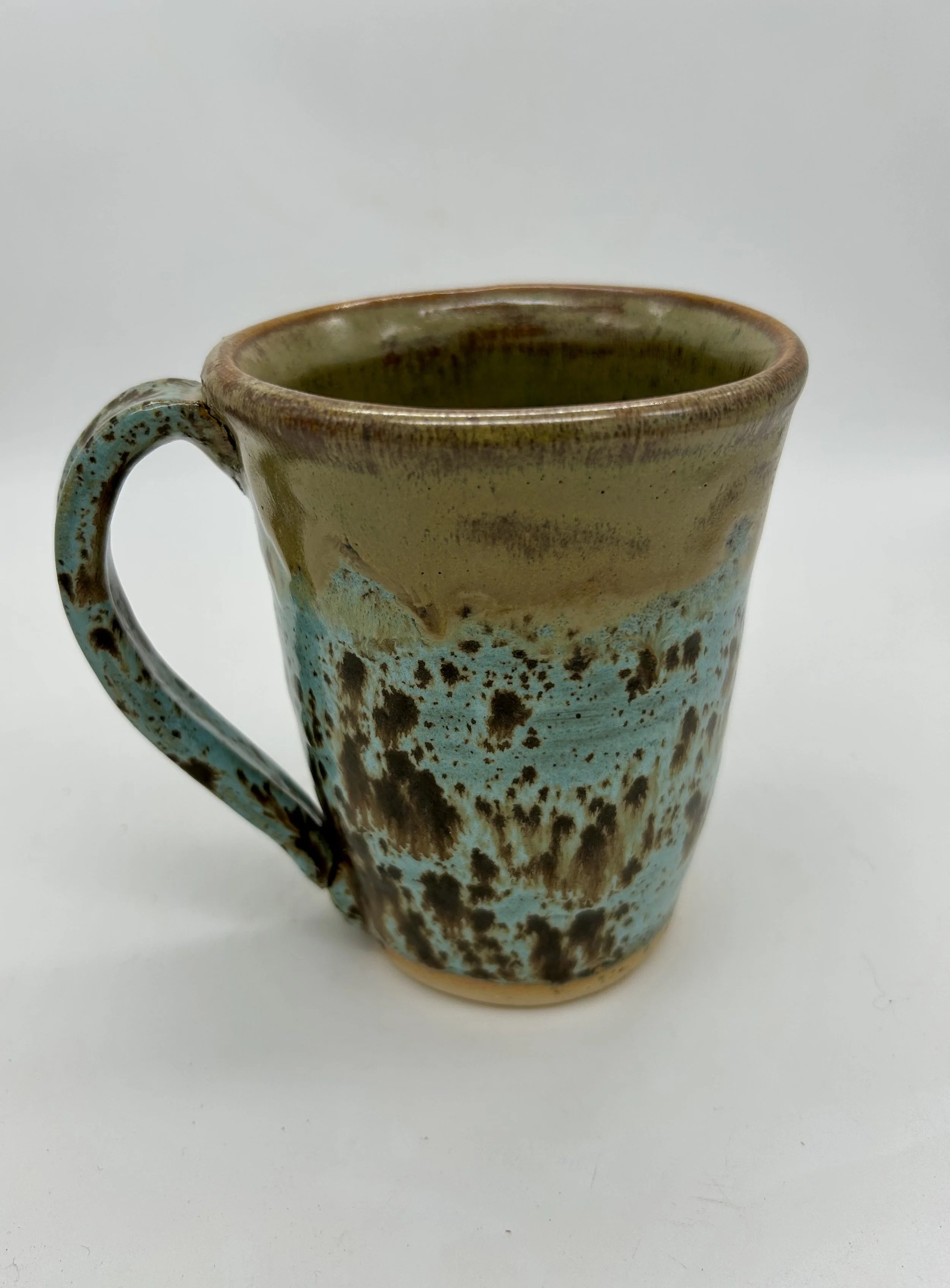 Teal and Brown Speckled Mug