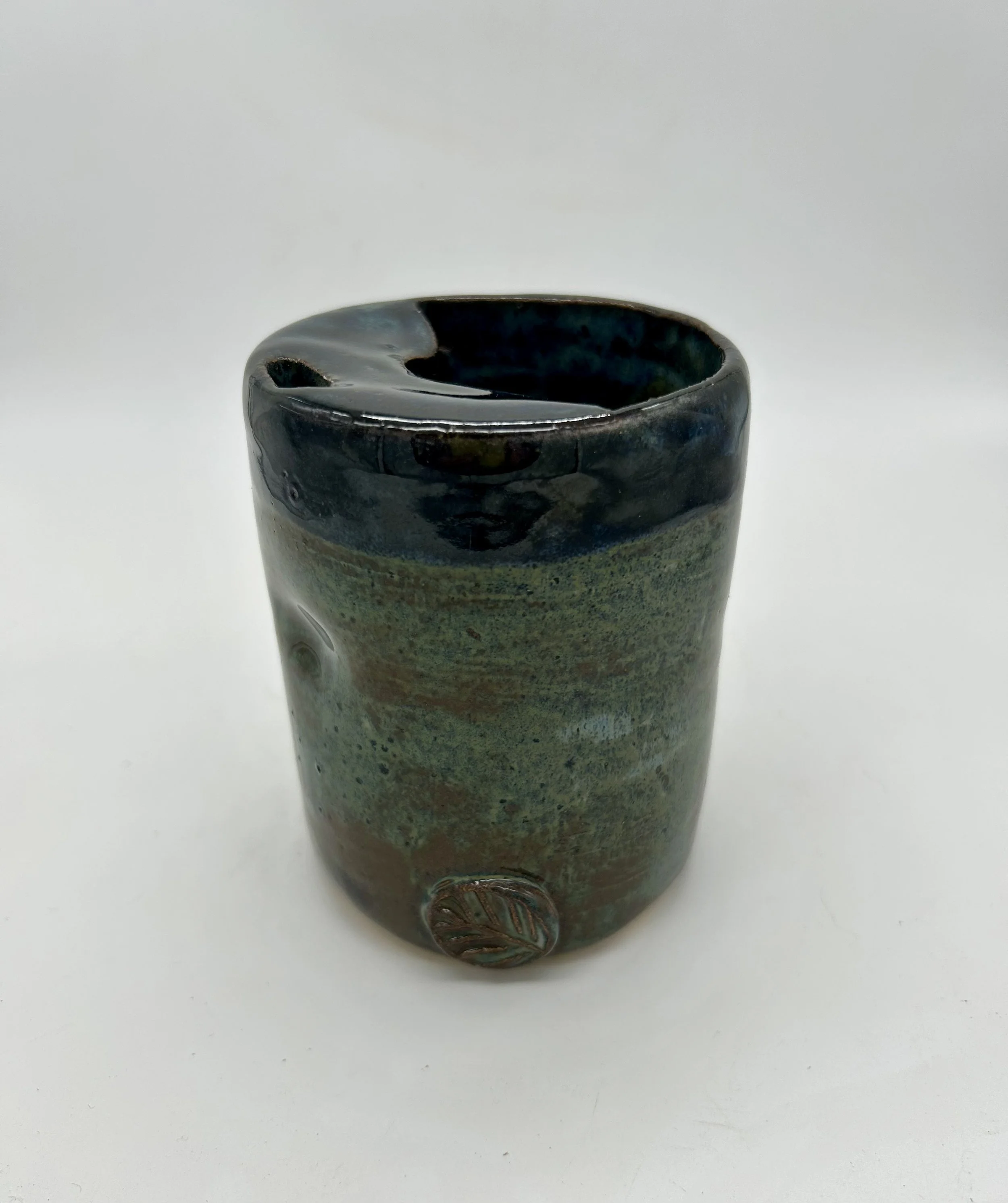Small Green and Black Travel Mug