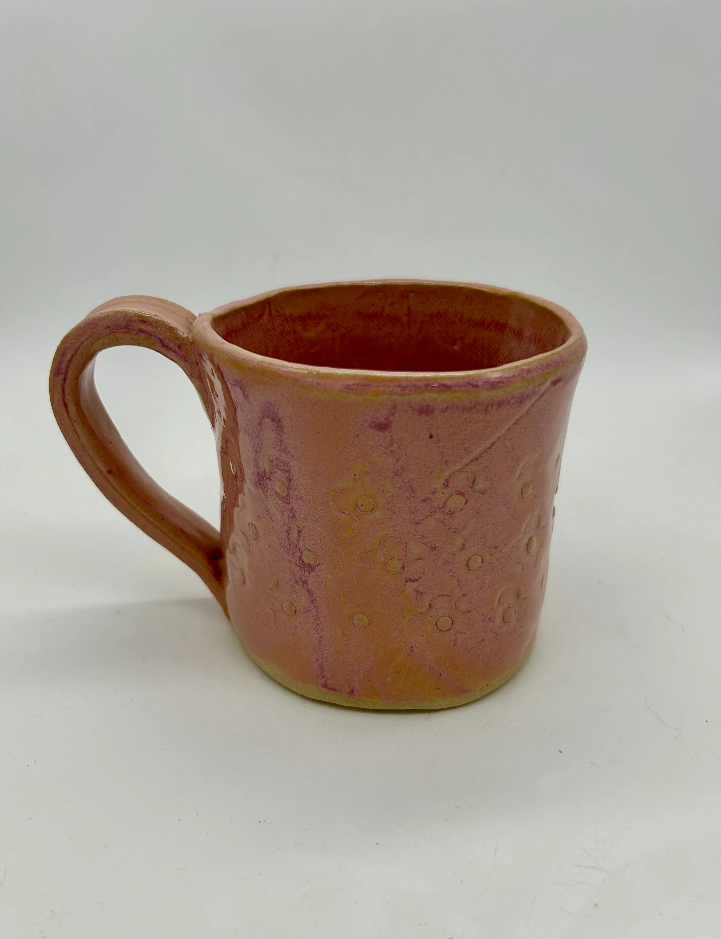 Pink Textured Slab Mug