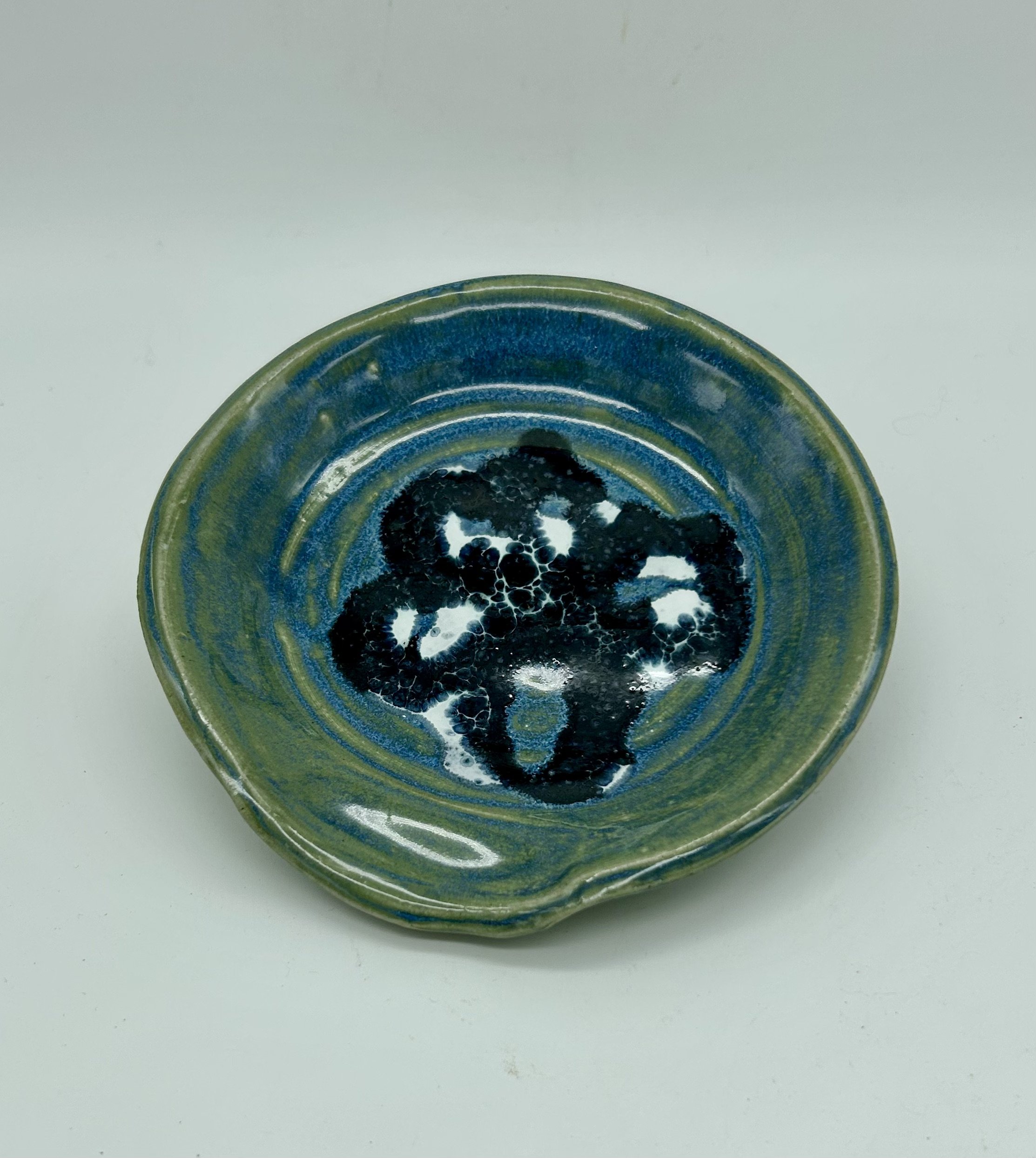 Navy flower Spoon rest