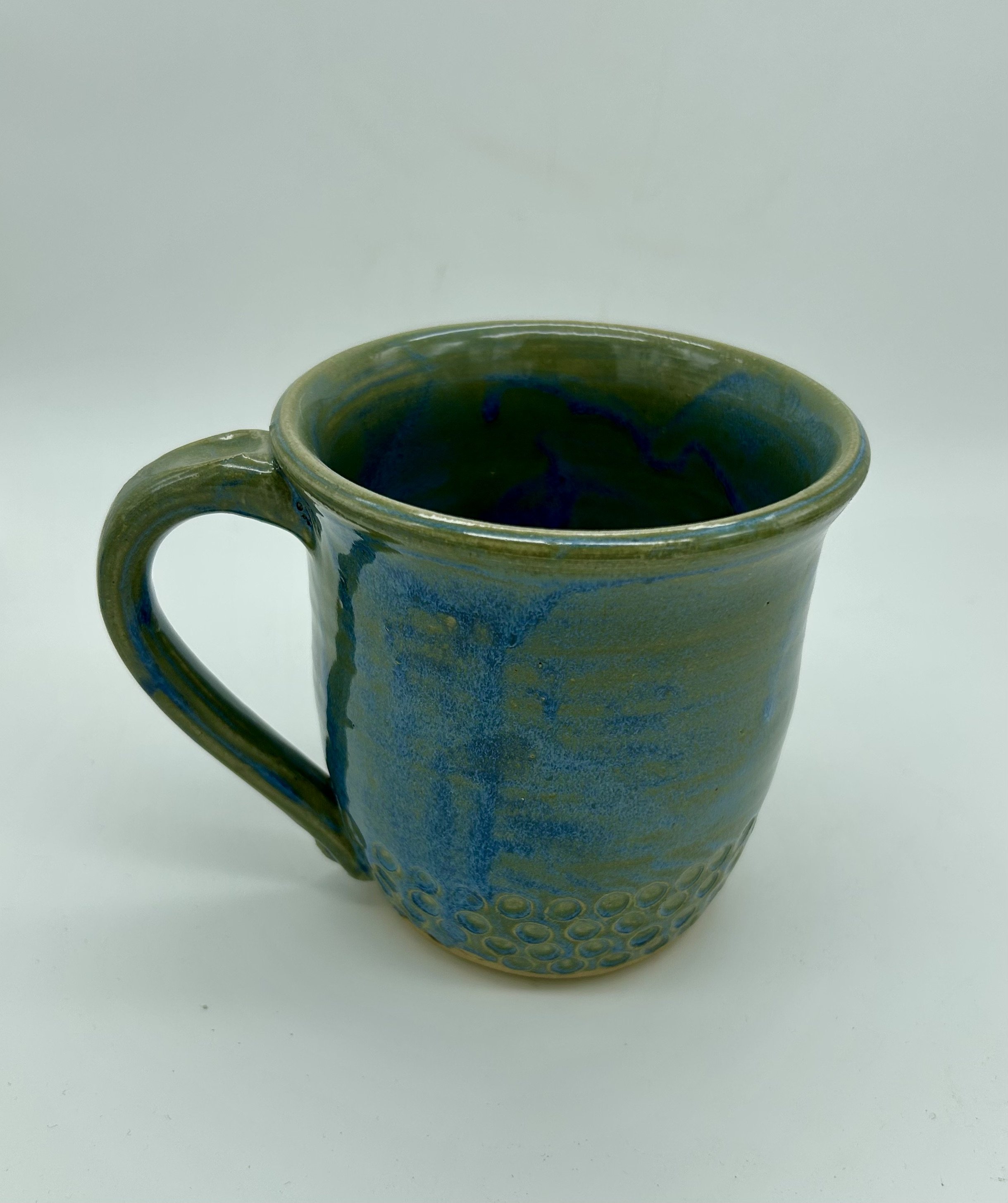 green blue mug