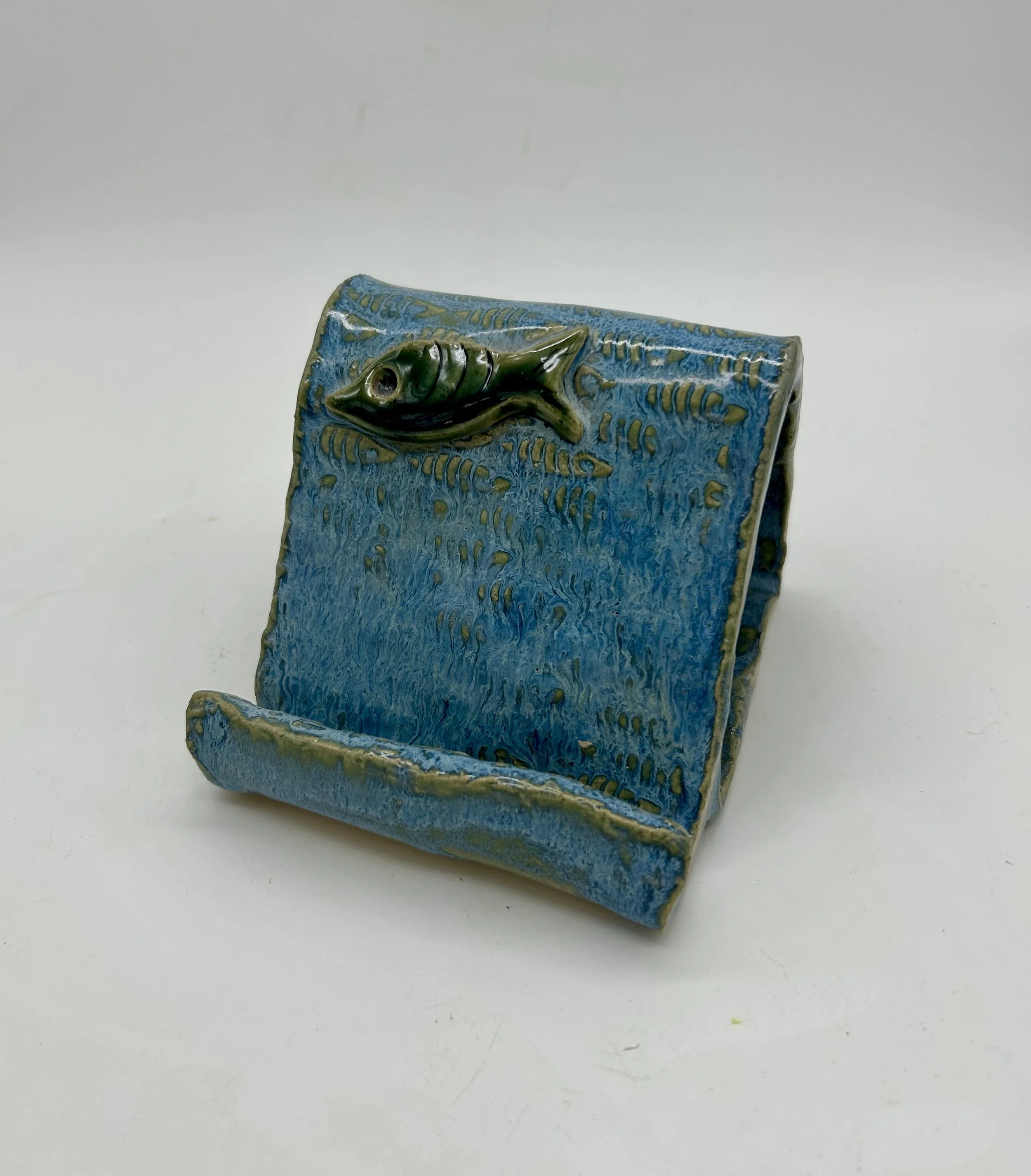 Blue Fish Cell Phone Holder