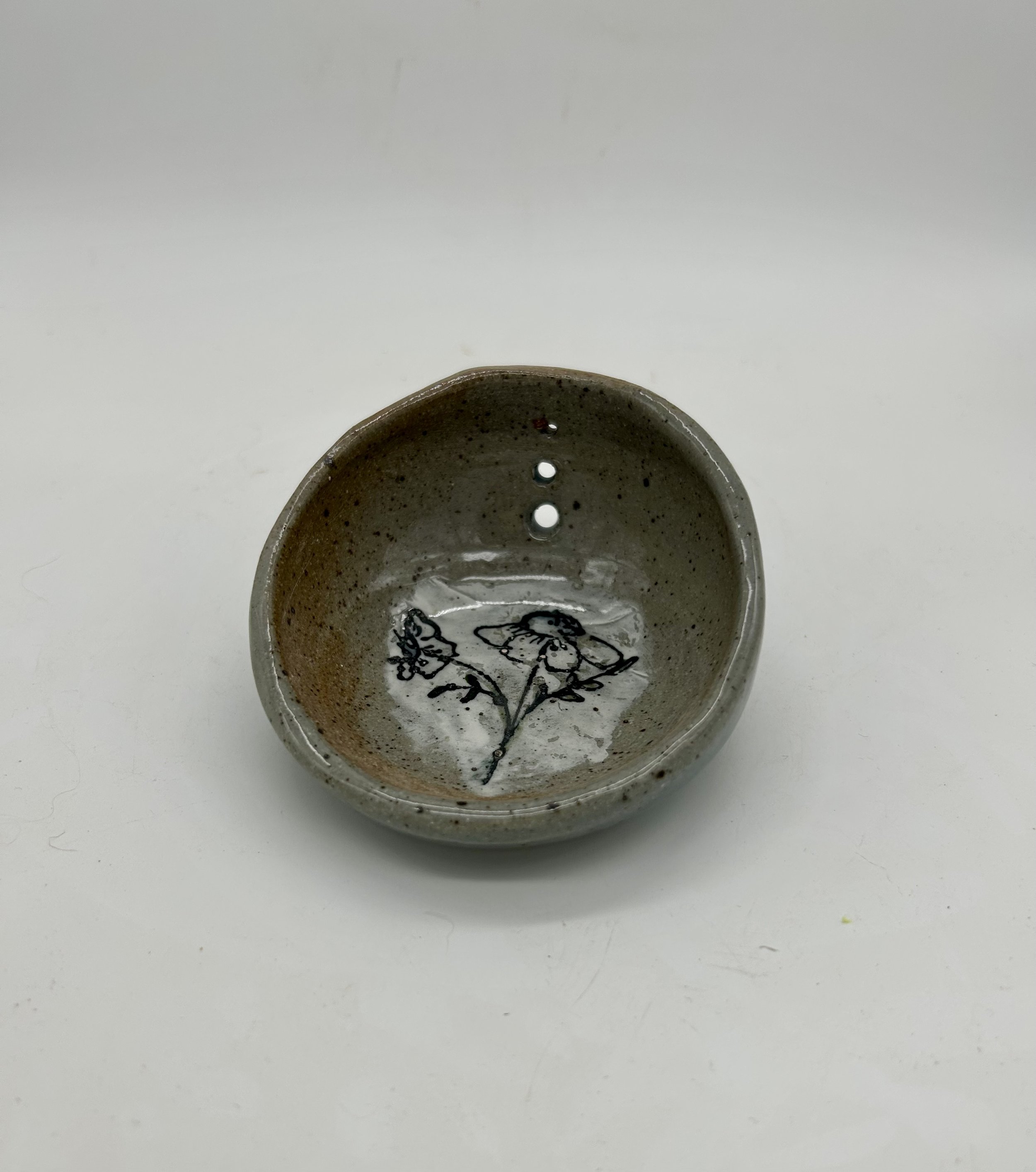 Cream Floral Herb Stripper