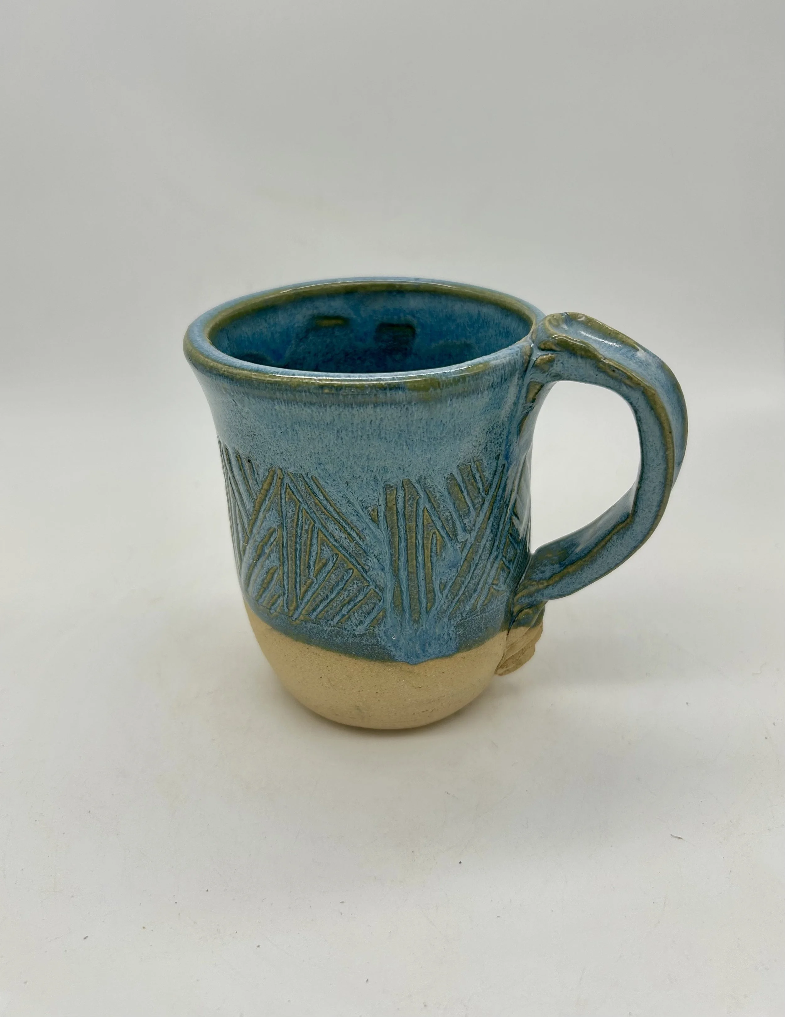 Blue Textured Mug