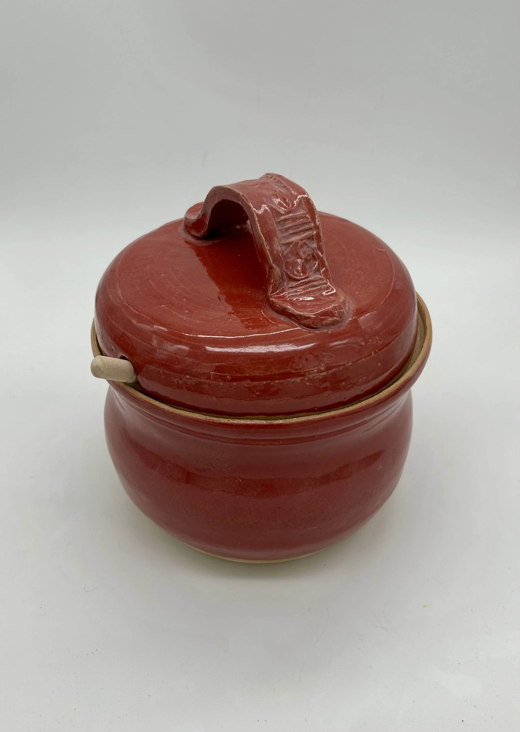 Red Honey Jar