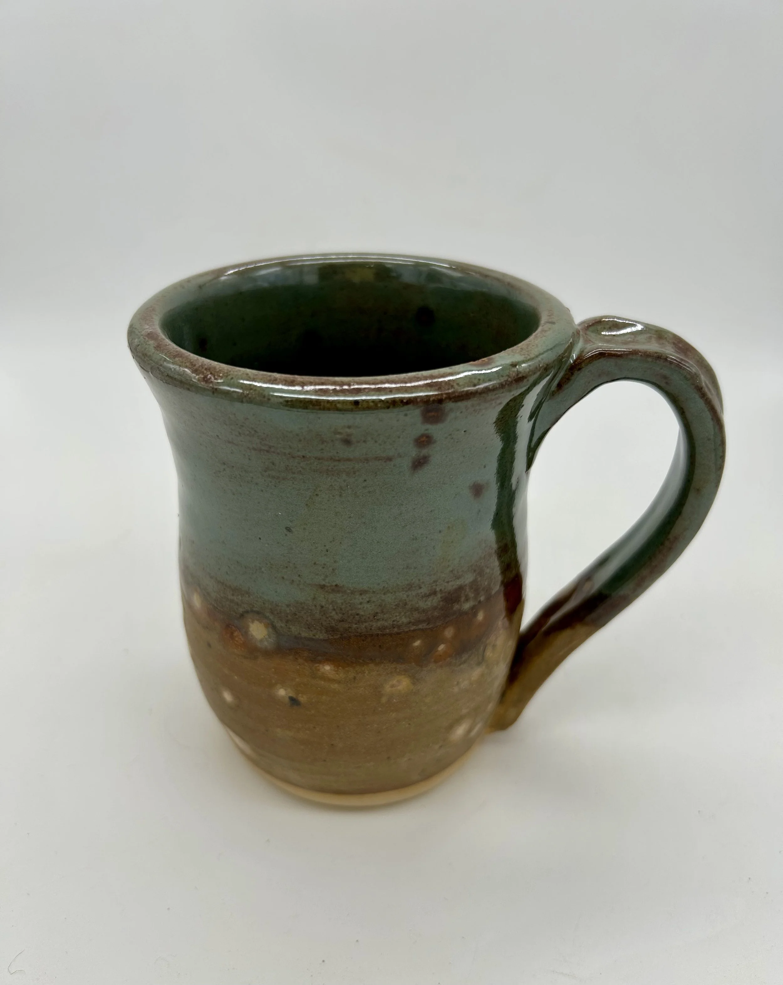 Green and Brown Speckled Mug