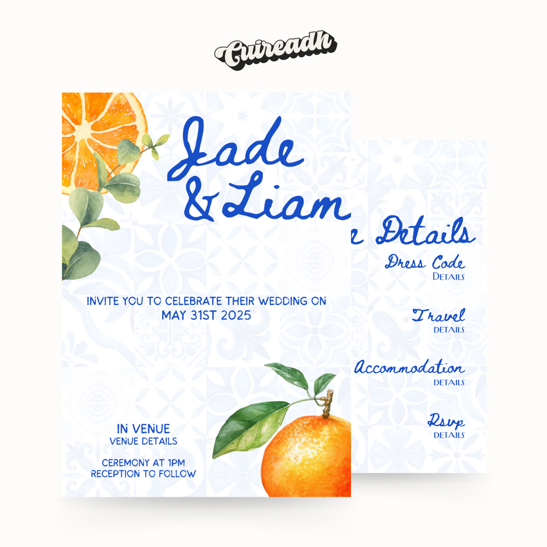 Spanish Oranges Invitation 🍊