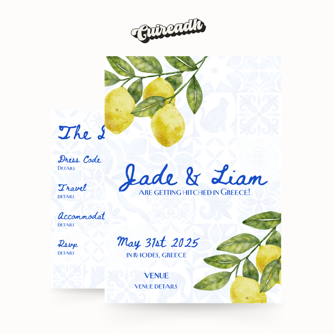 Greek Lemons Invite 🍋