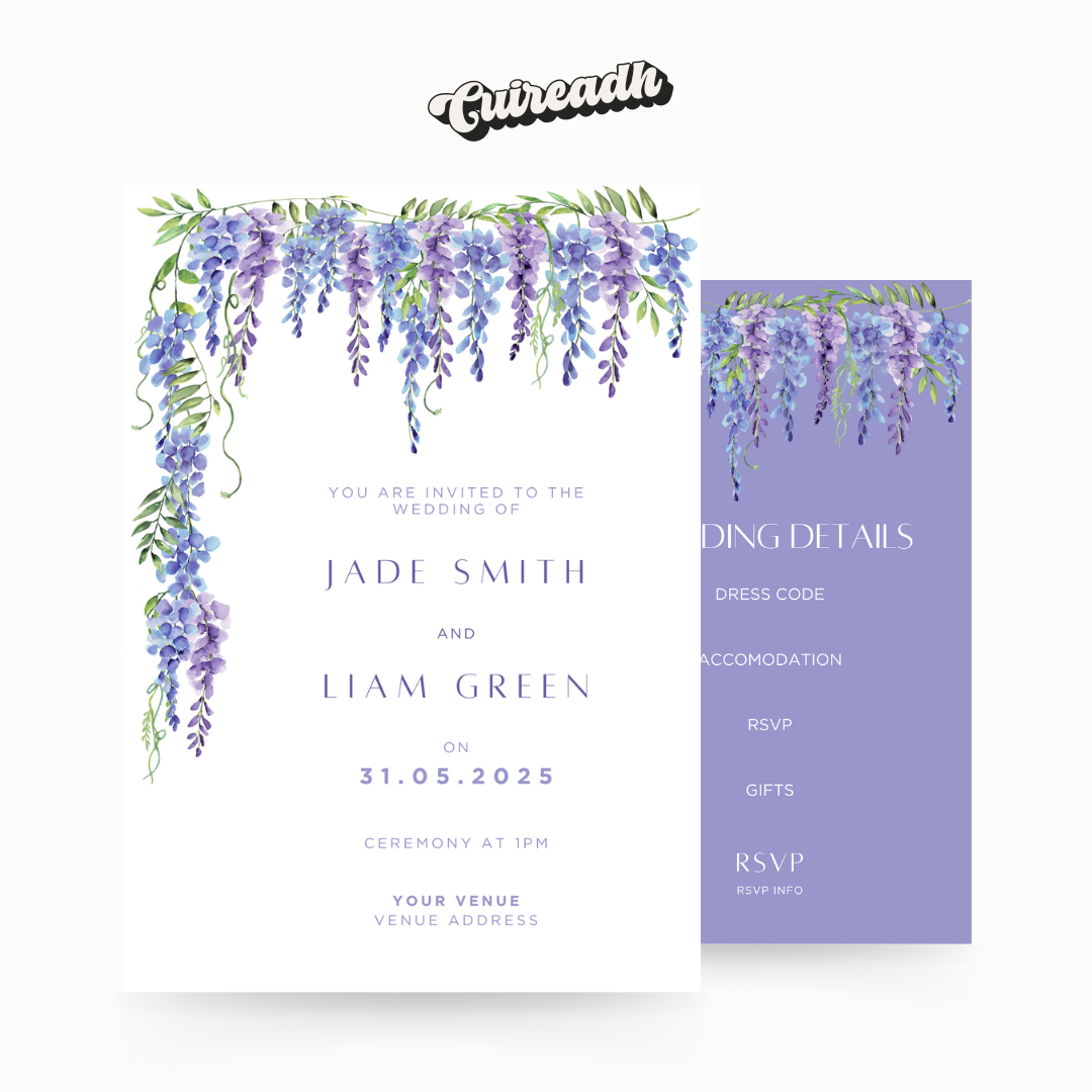 Wisteria Wedding Invitation