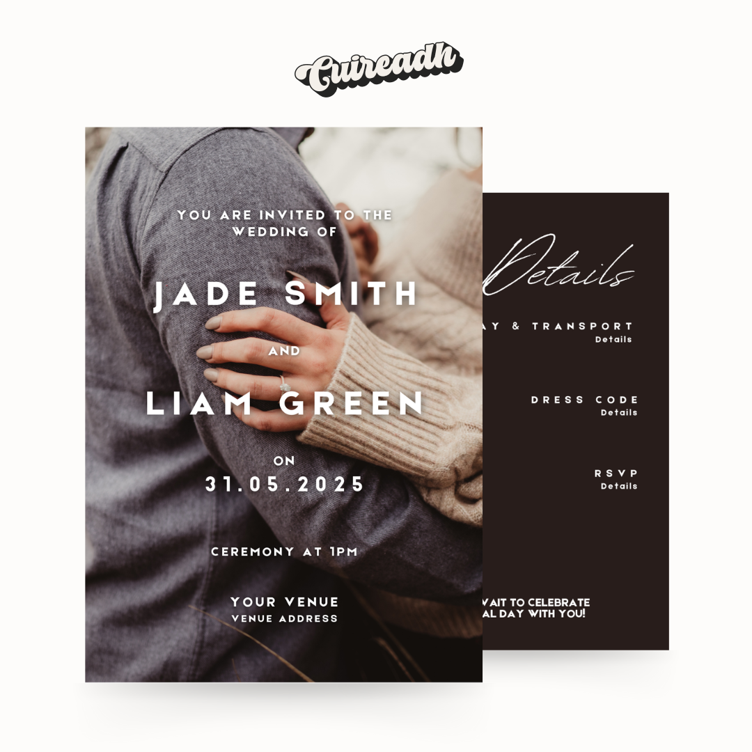 Photo Background Invitation