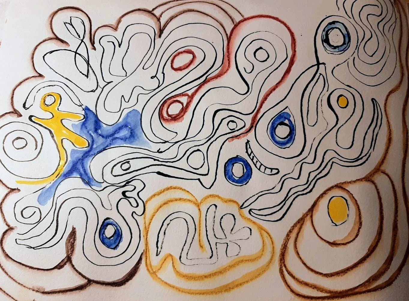 Skisse. testing av nytt blekk