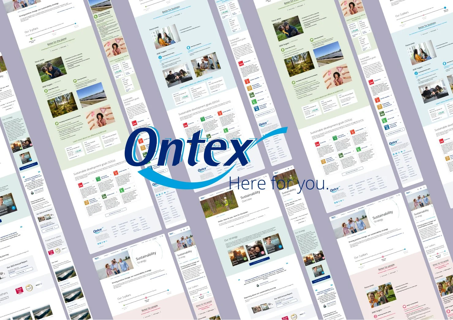 ONTEX CORPORATE WEBSITE - Sustainability workshop and redesign