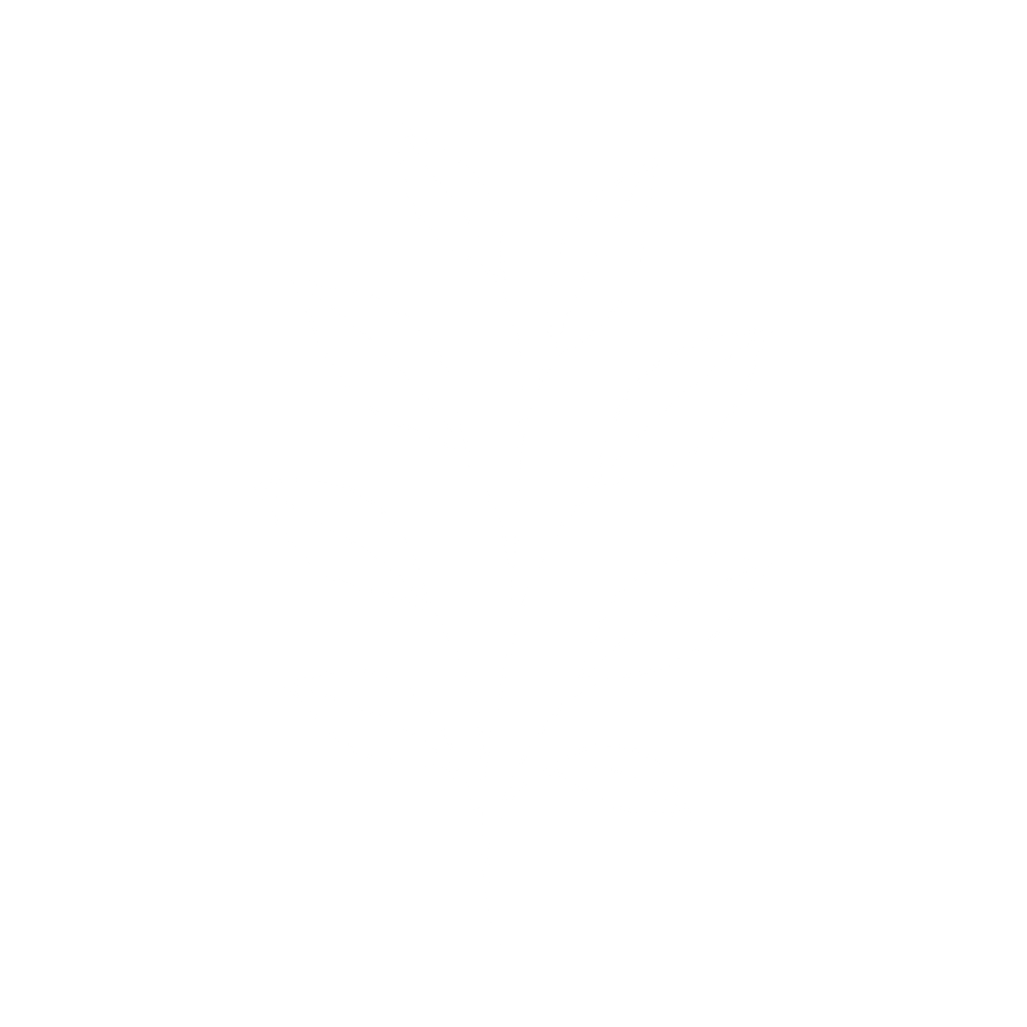 A simple white line drawing of a plant with multiple leaves on a black background.