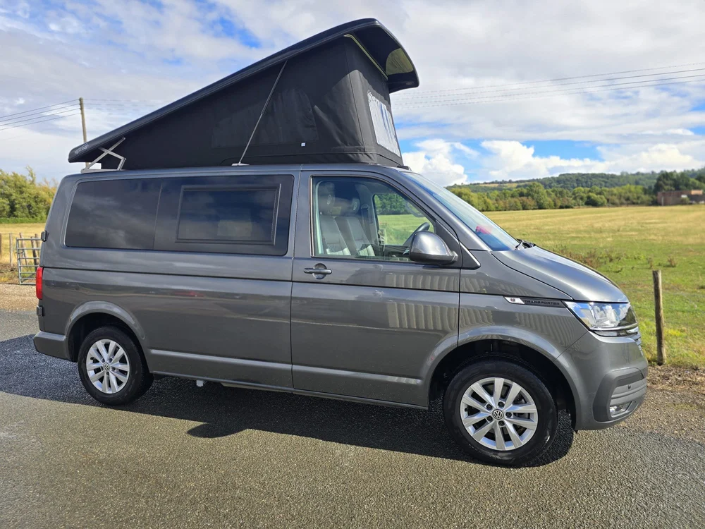 Custom van conversion VW T6.1 camper Vera in Indium Grey by Grizzly Custom Vans