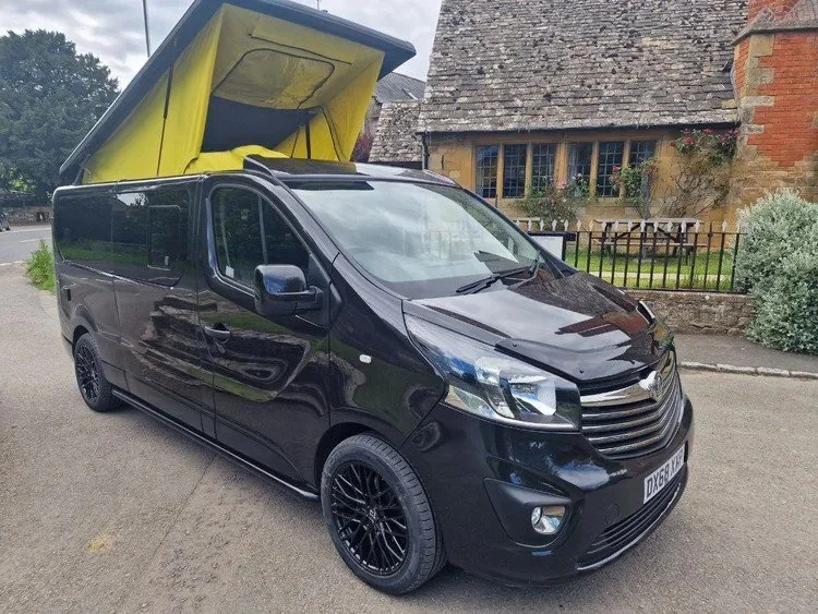 Bumble customised Vauxhall Vivaro campervan exterior