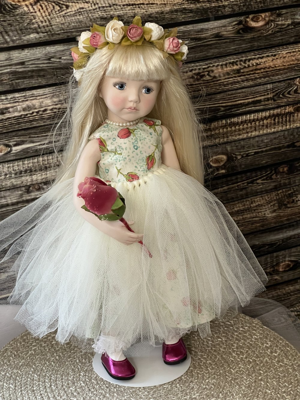 ハンドメイド  約6センチの女の子 ooak doll ✽.。.:*◇ Vanessa – Handcrafted Porcelain OOAK Doll | Brenda Mize — Fine