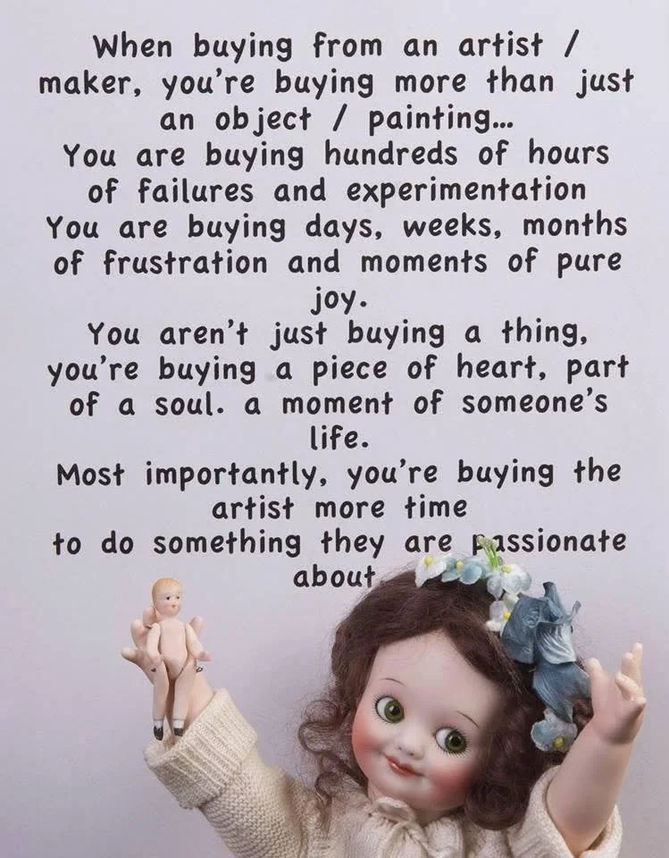 When Buying From An Artist. . . 