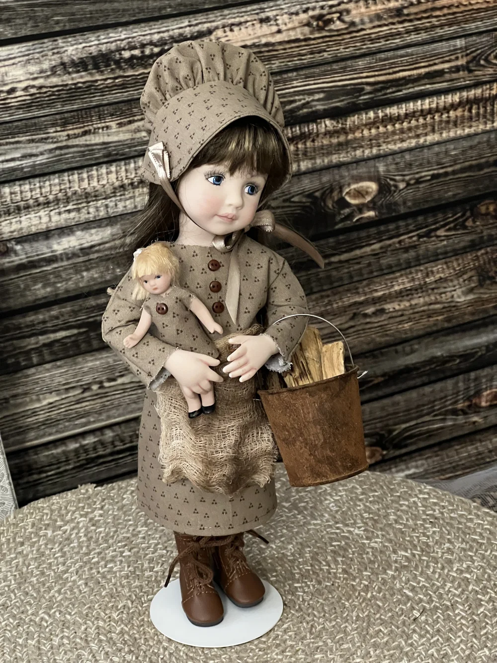 Handcrafted Porcelain Doll Caroline Prairie Girl | Dianna Effner