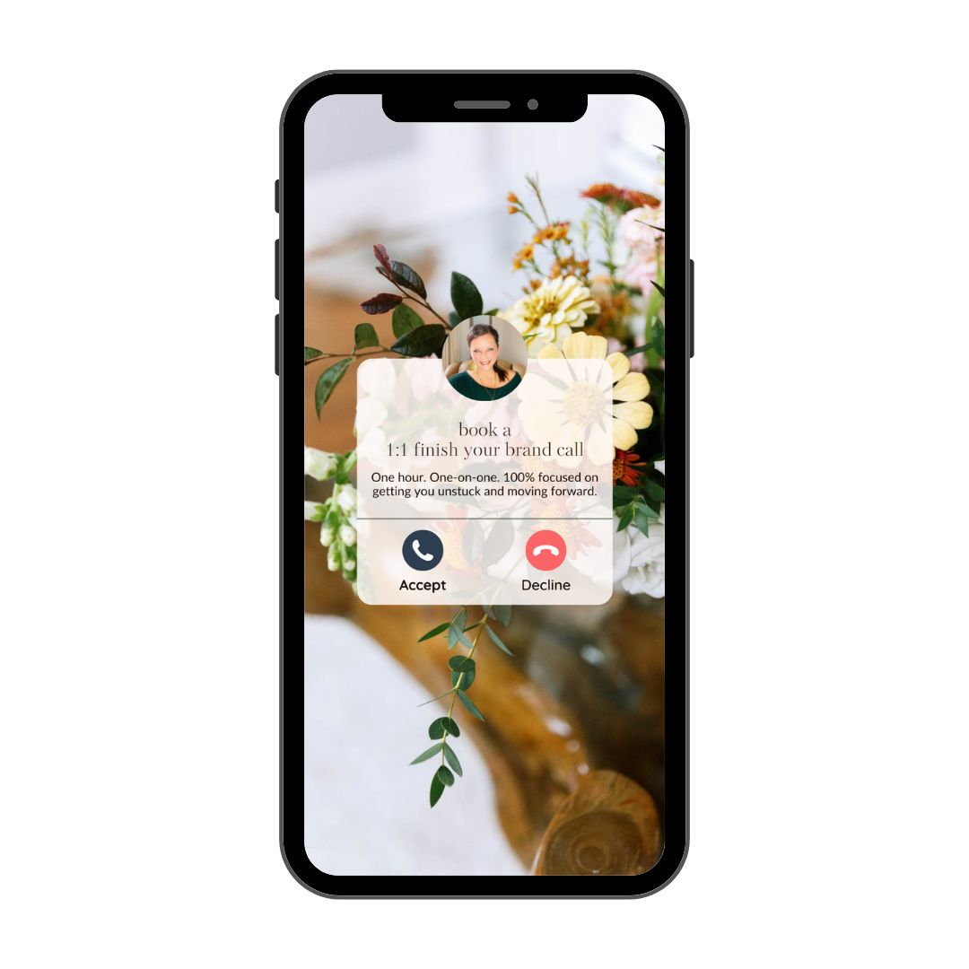 Finish Your Brand Call for solo entrepreneurs ready to stop overthinking and move forward.