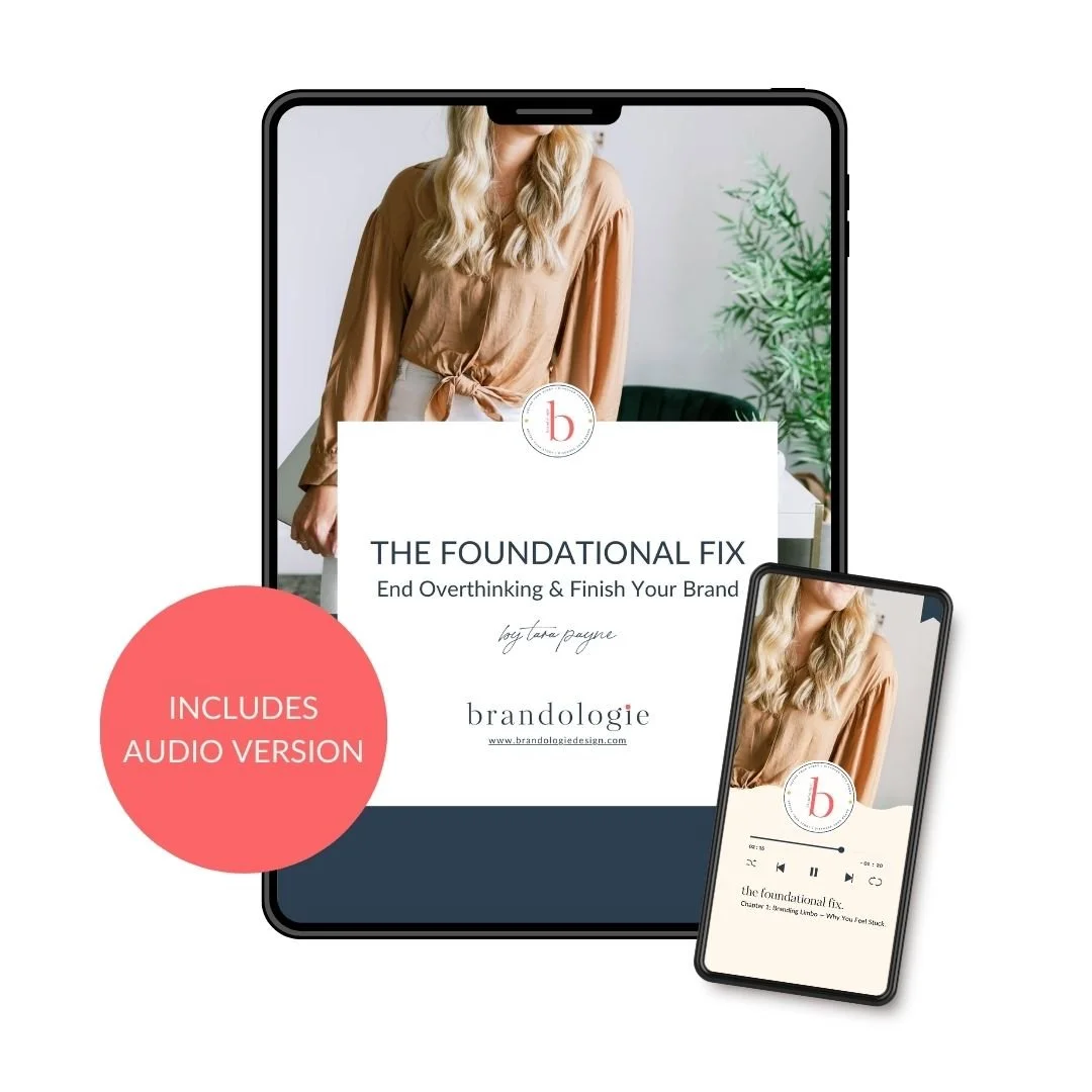 Mockup of The Foundational Fix free ebook for solo entrepreneurs breaking the overthinking cycle.