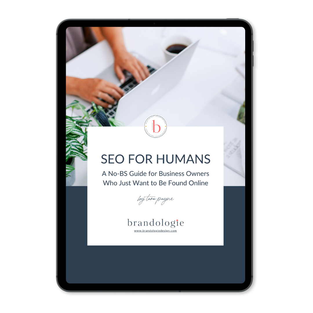 SEO for Humans mini guide with practical SEO tips for DIY branding and Squarespace websites.
