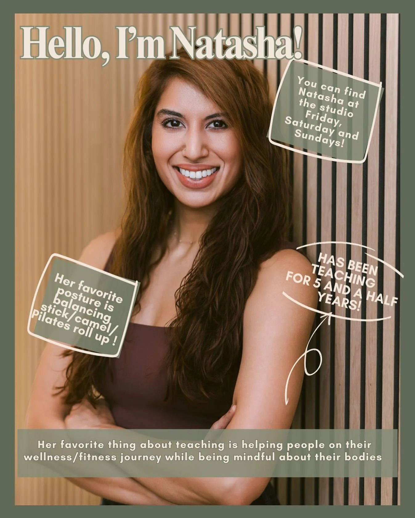 π Meet Natasha! π
We’re so excited to introduce one of our incredible instructors here at Union Yoga. Natasha brings a welcoming energy to every class she leads, creating space for students of all levels to feel grounded, strong, and support