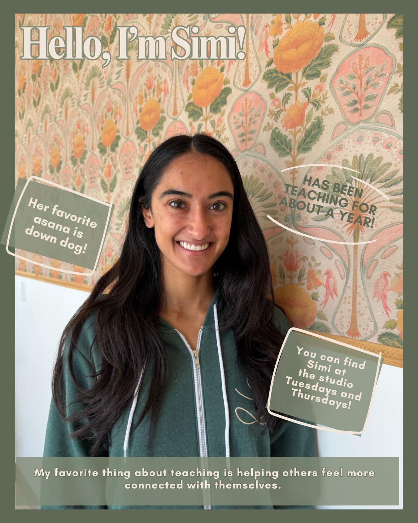 Help us give a warm Union Yoga welcome to Simi! 🌿

She brings her passion, energy, and grounding presence to every class &mdash; and we can&rsquo;t wait for you to meet her on the mat. Come flow with Simi and feel the magic she brings ✨🧘&zwj;♀️

#y