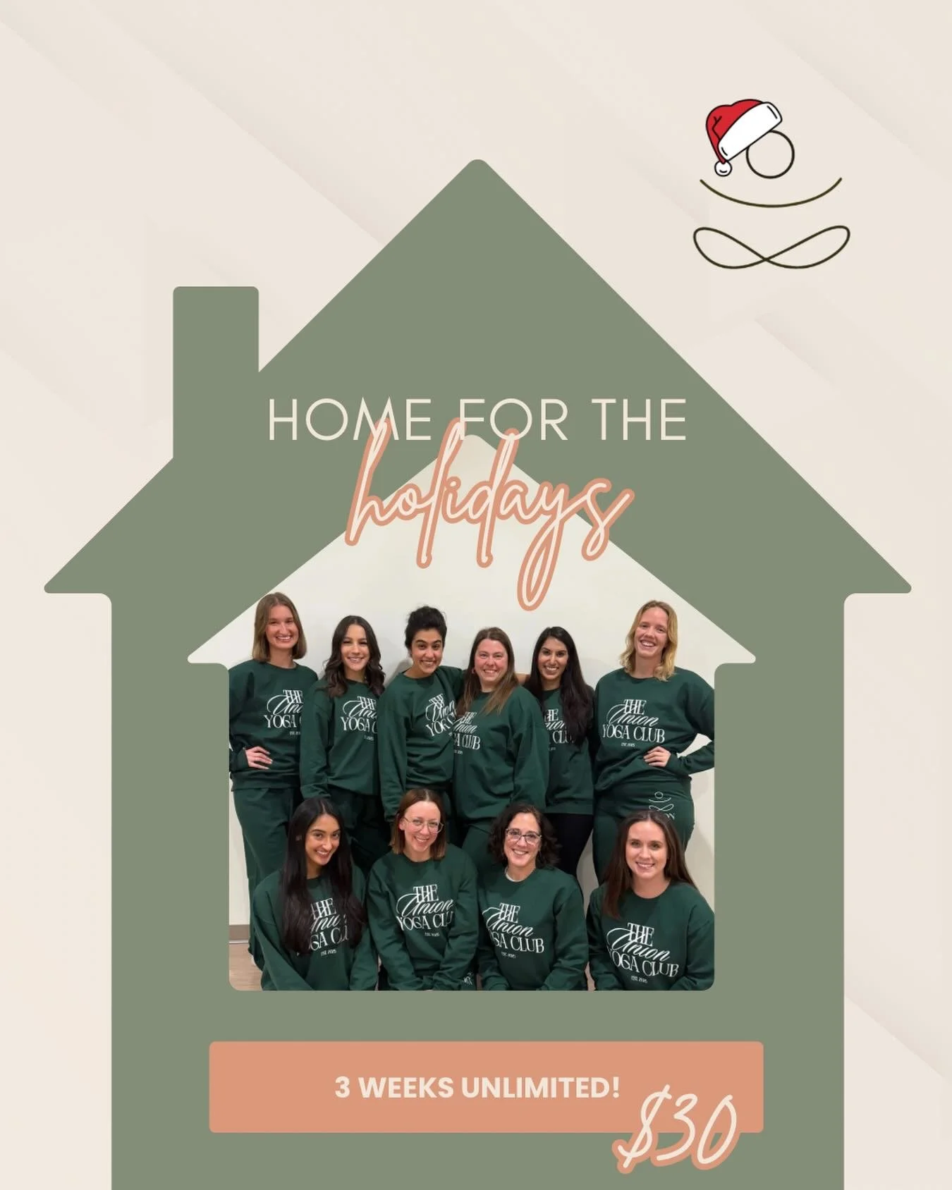 ✨ Home for the Holidays ✨

 If you&rsquo;re back in town for break, we&rsquo;ve got the perfect way to move, breathe, and reset. Students get 3 weeks of unlimited classes for just $30 all winter break long. 🕯️🧘&zwj;♀️

Roll out your mat, slow down,