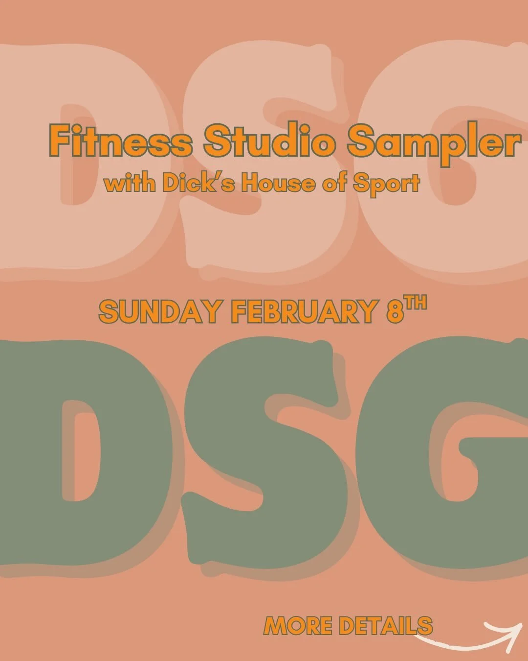 The Fitness Studio Sampler is happening at DICK&rsquo;S House of Sport ✨

Join us Sunday, February 8th | 8:00&ndash;10:30 AM for a morning of movement, community, and the chance to try out different fitness studios&mdash;all in one place.

💲 $10 to 