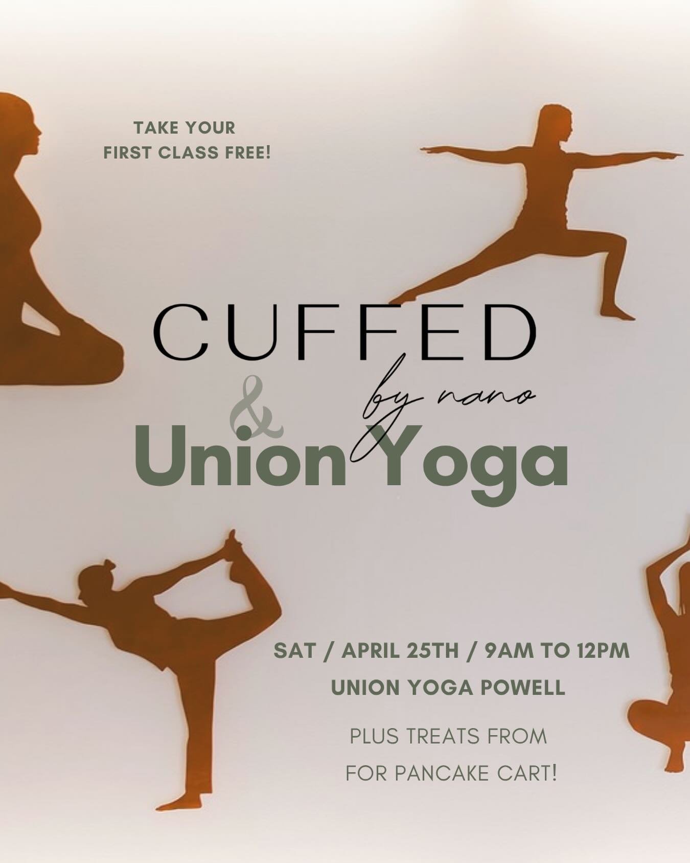 ✨ Join us for a sweet little pop-up you won&rsquo;t want to miss! Next Saturday from 9 to Noon at Union Yoga! 

We&rsquo;re so excited to host Cuffed by Nano 💫 bringing permanent jewelry, a charm necklace bar, and curated pieces for the perfect shop