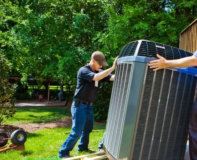 Rheem air conditioning units with logo